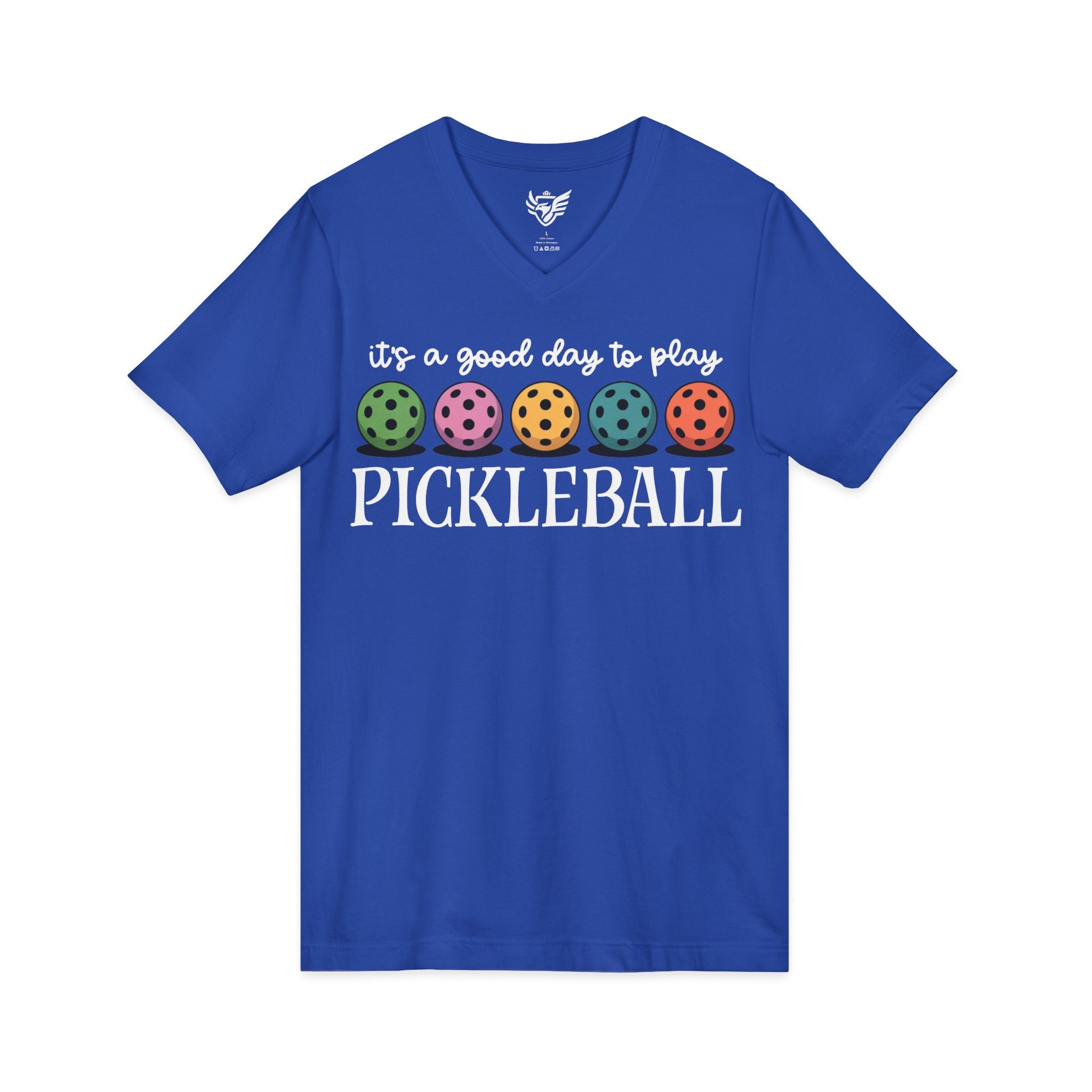 Good Day Pickleball Jersey Short Sleeve V-Neck Tee