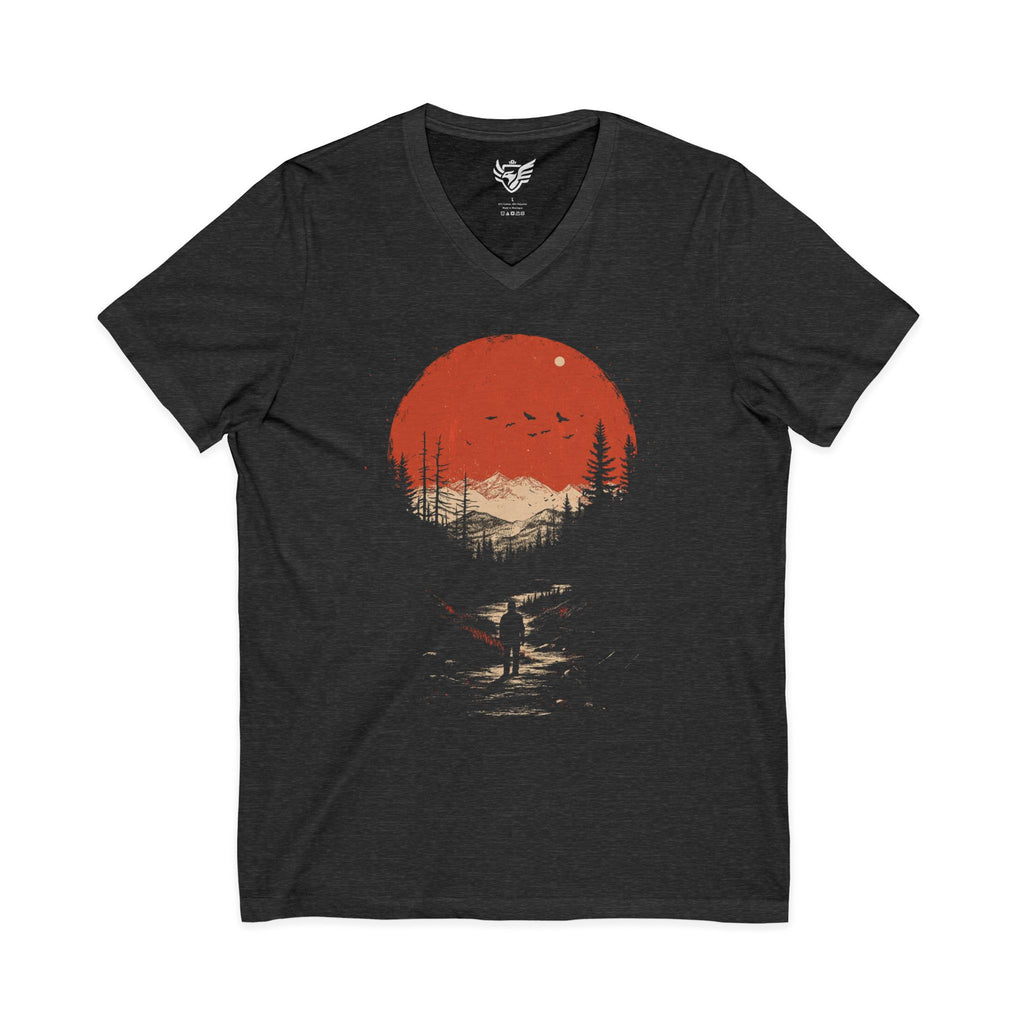 Solo Hike Jersey Short Sleeve V-Neck Tee