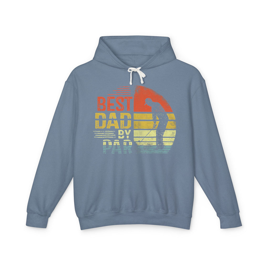 Best Dad By Par Lightweight Hooded Sweatshirt