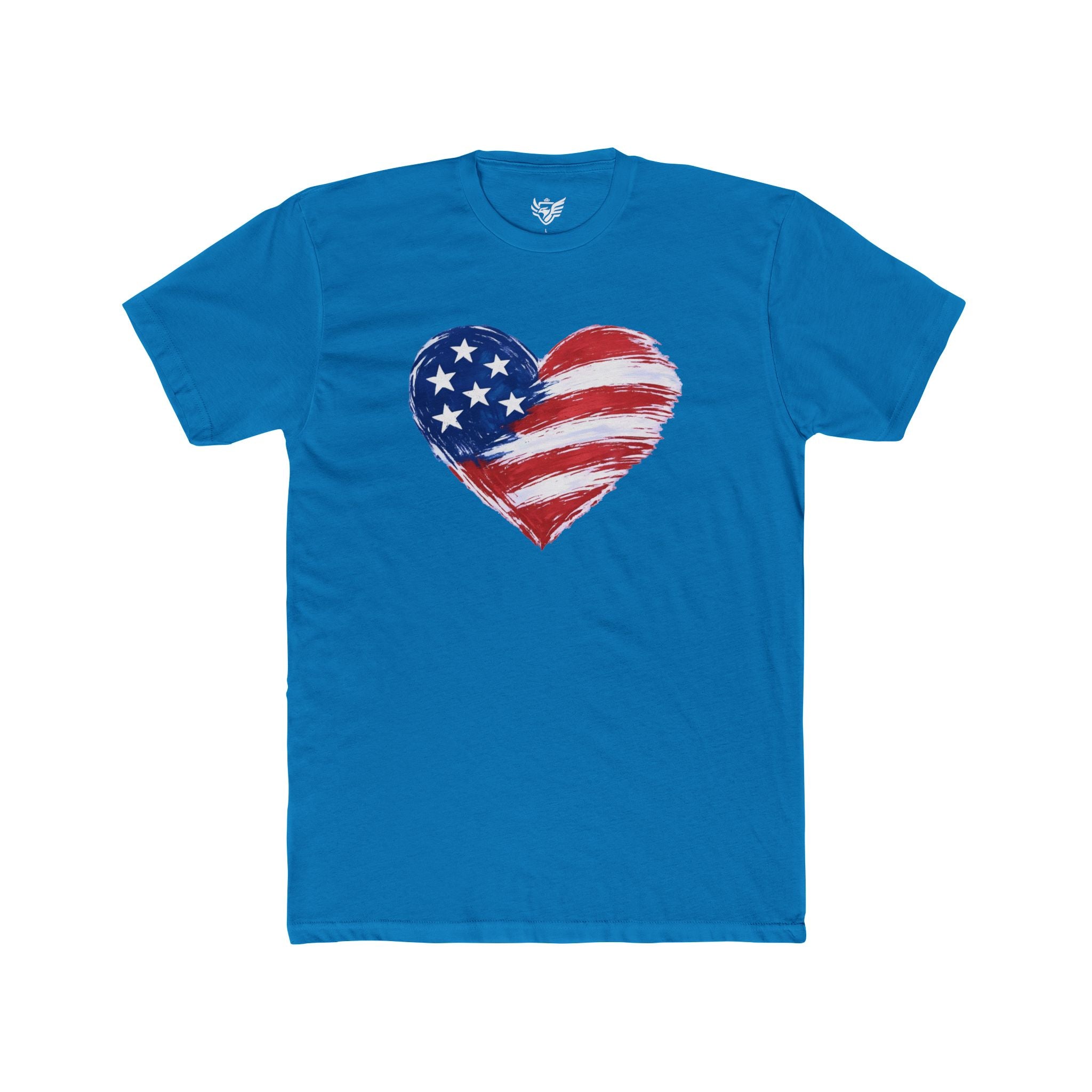 Heart Flag Cotton Crew Tee