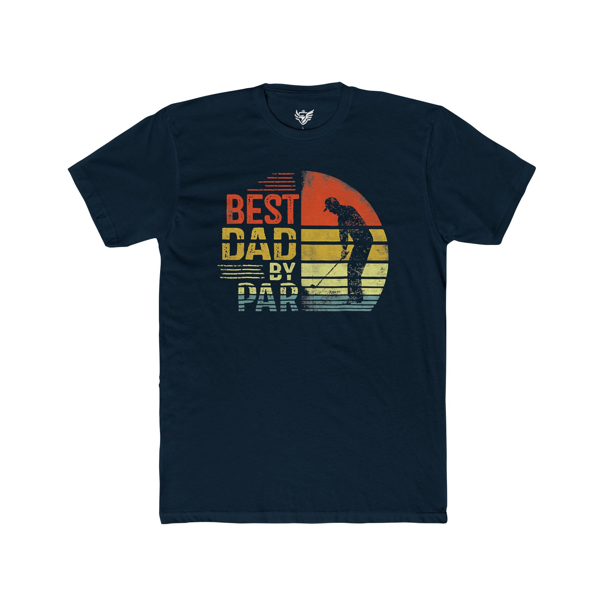 Best Dad By Par Cotton Crew Tee