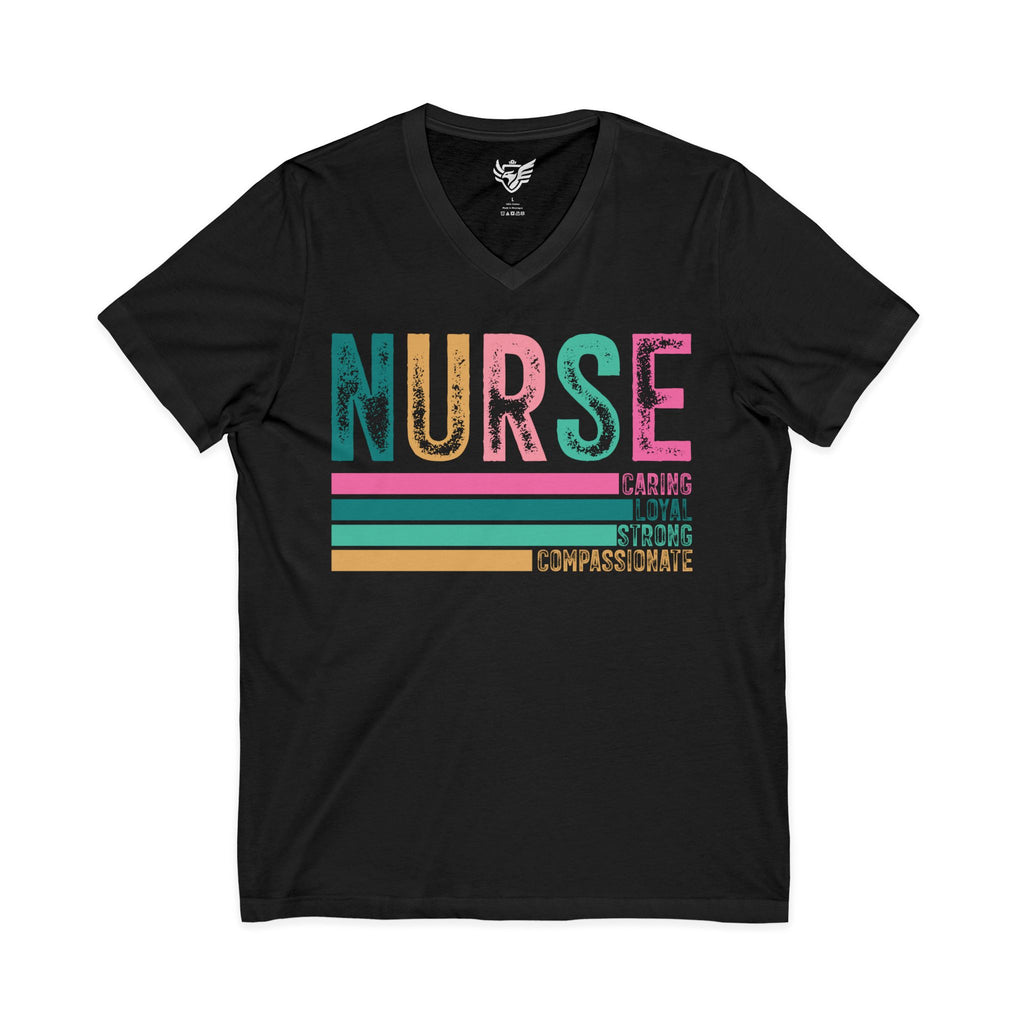 Nurse Jersey Short Sleeve V-Neck Tee