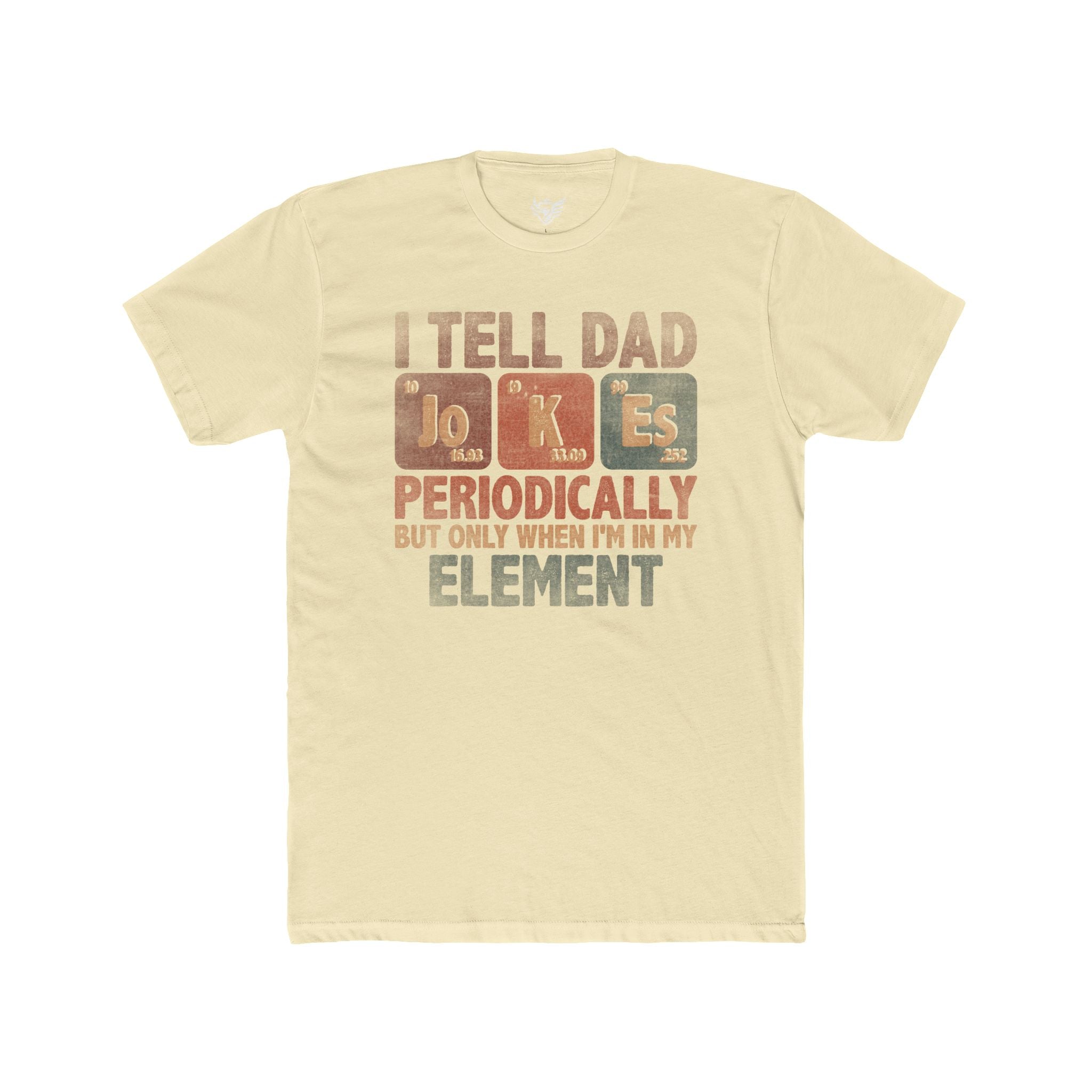 Dad Jokes Periodically Cotton Crew Tee