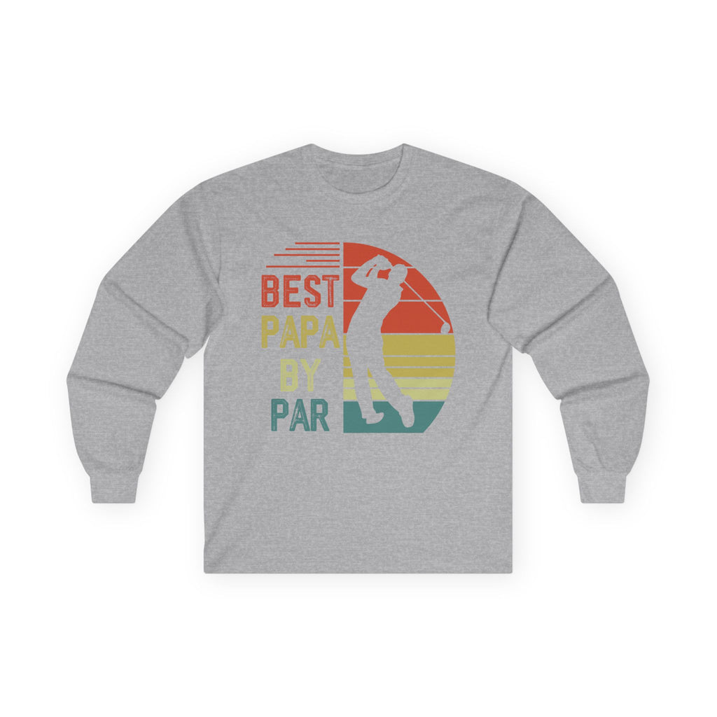 Best Papa By Par Cotton Long Sleeve Tee