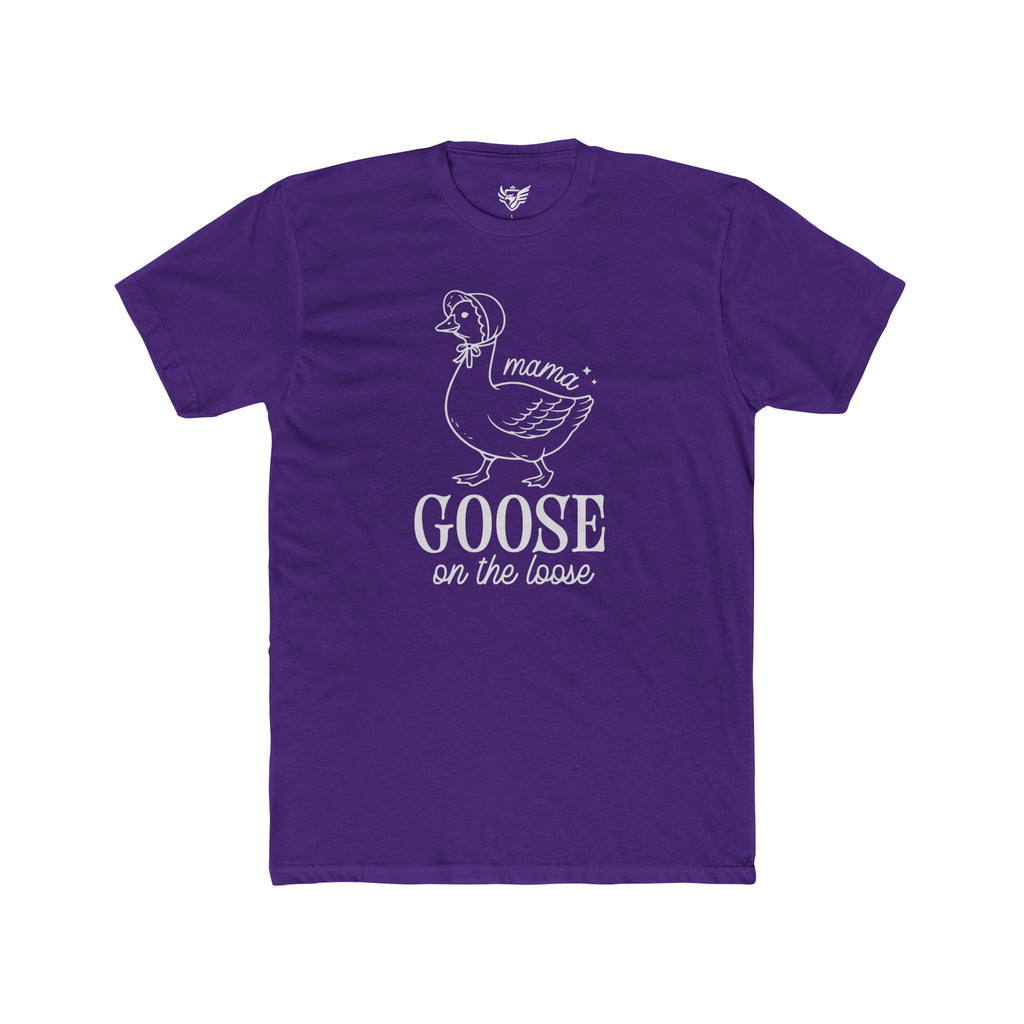 Mama Goose On The Loose Cotton Crew Tee