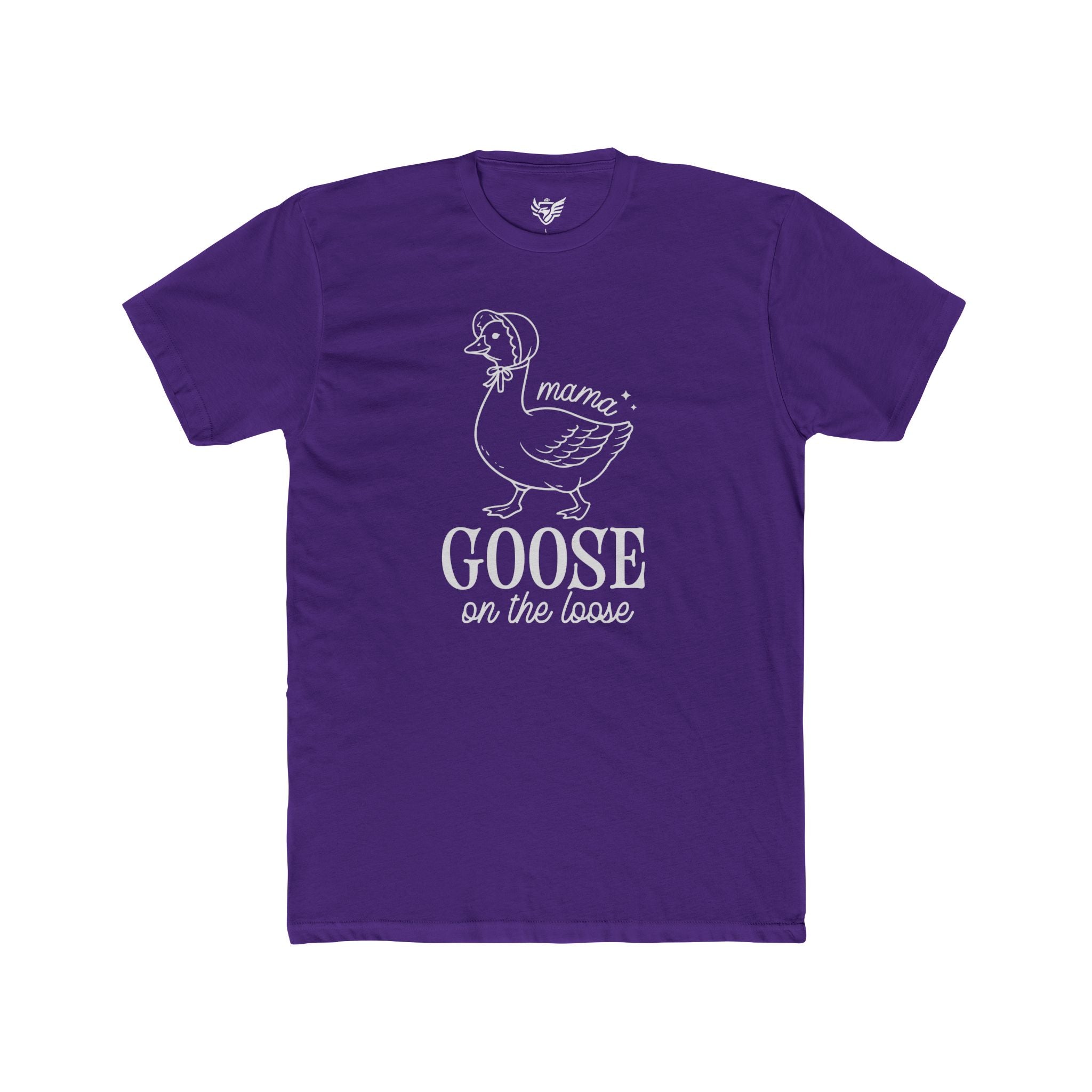 Mama Goose On The Loose Cotton Crew Tee