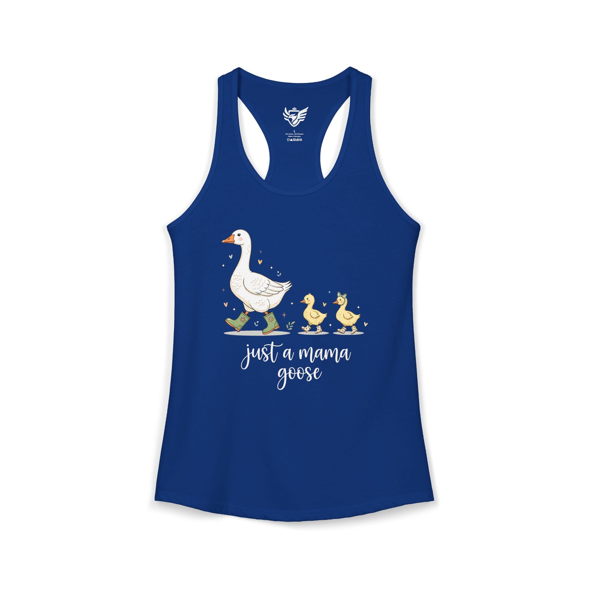 Just A Momma Goose Ideal Racerback Tank