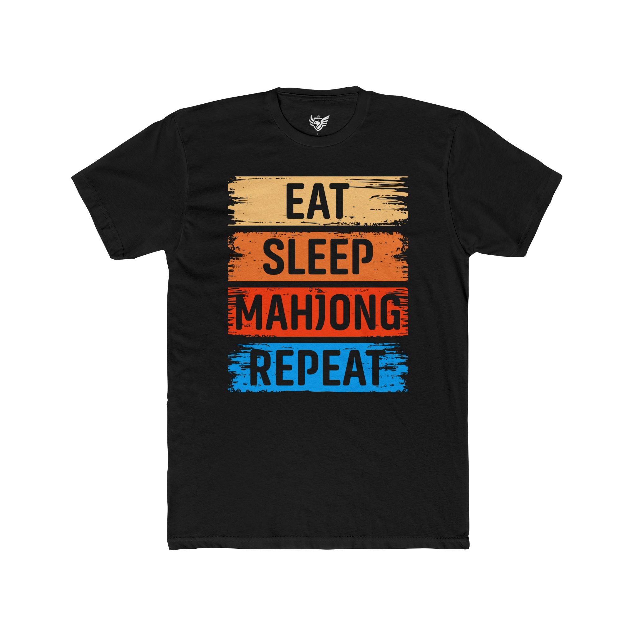 Eat Sleep Mahjong Repeat Cotton Crew Tee