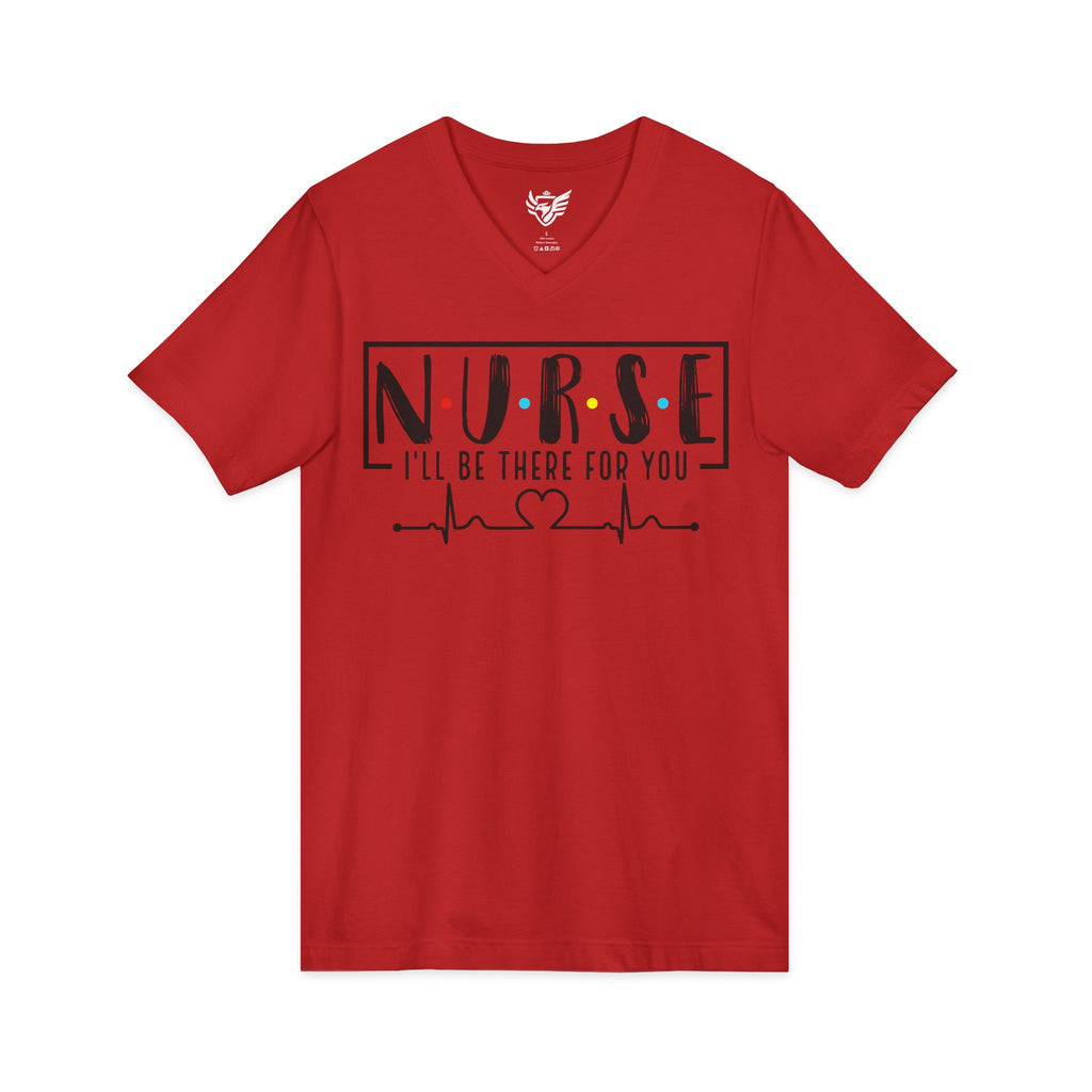 Friend's Theme Nurse Jersey Short Sleeve V-Neck Tee