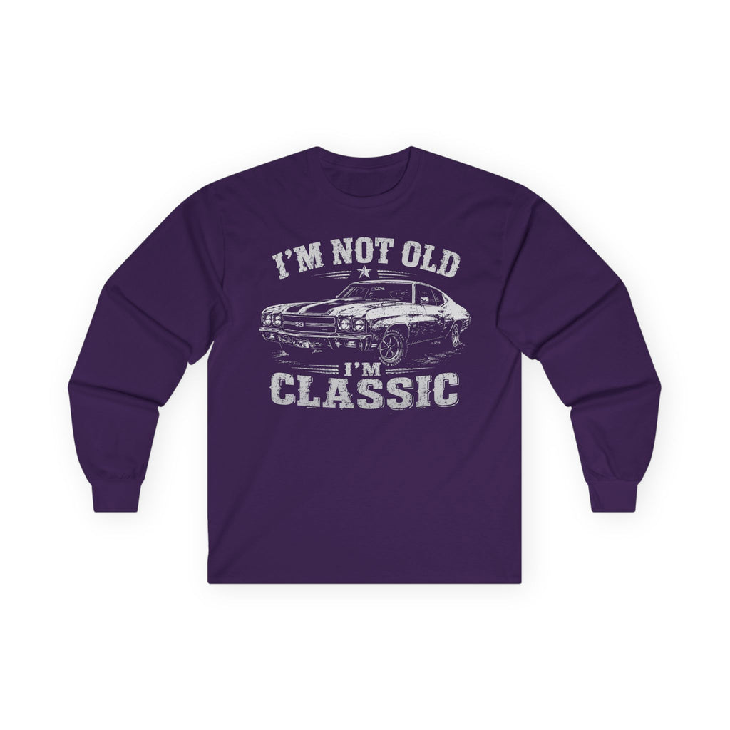 Not Old, Classic Cotton Long Sleeve Tee