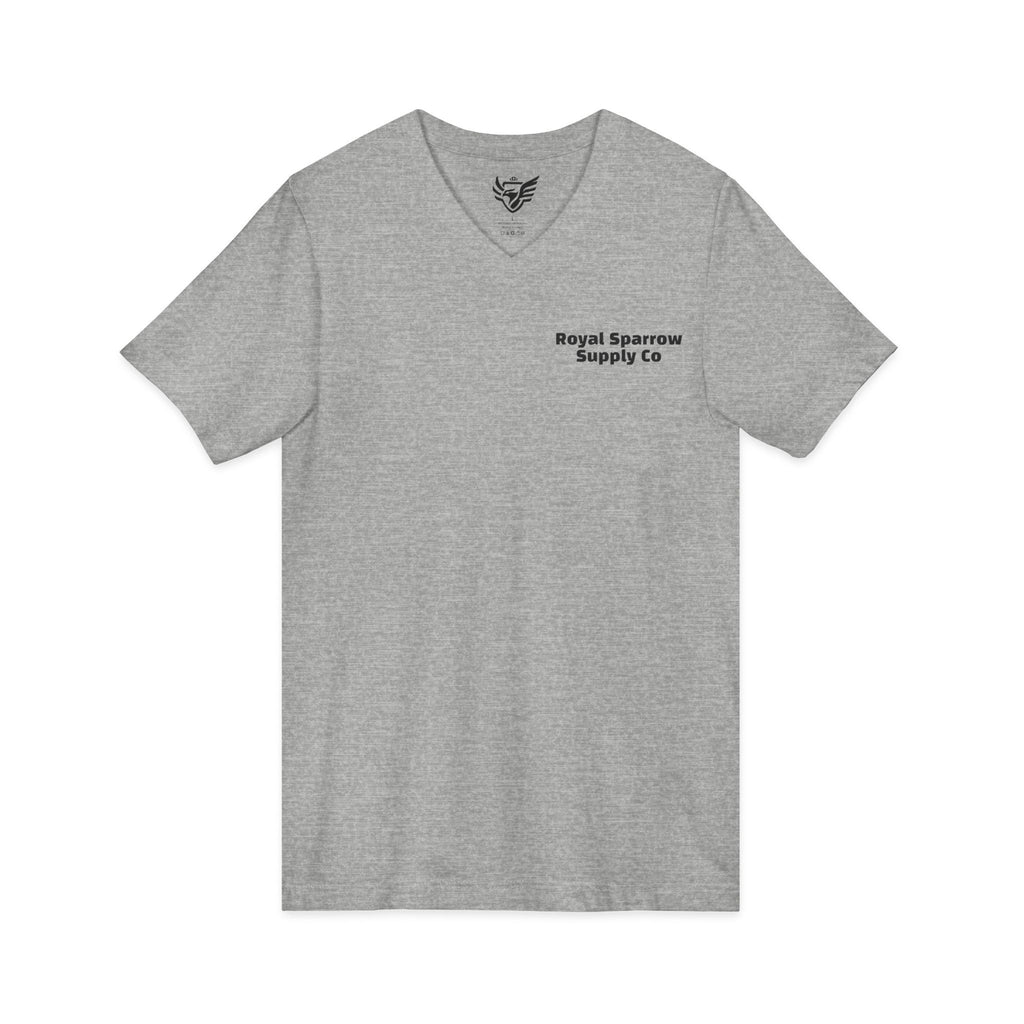 Royal Sparrow Jersey Short Sleeve V-Neck Tee