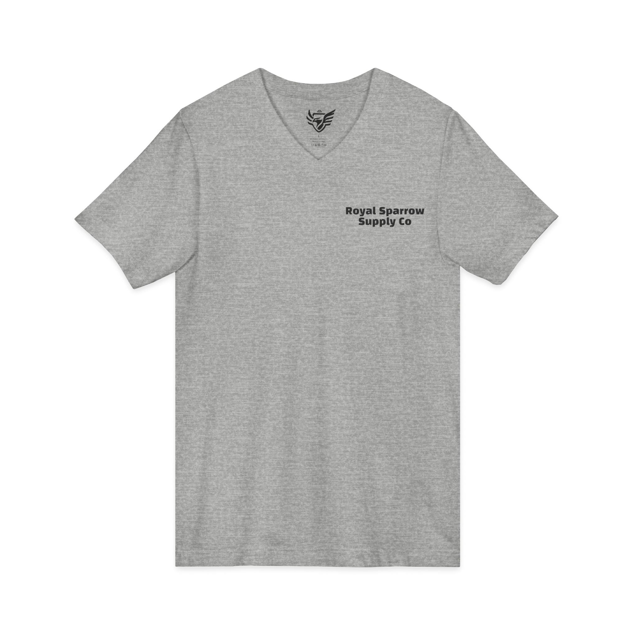 Royal Sparrow Jersey Short Sleeve V-Neck Tee