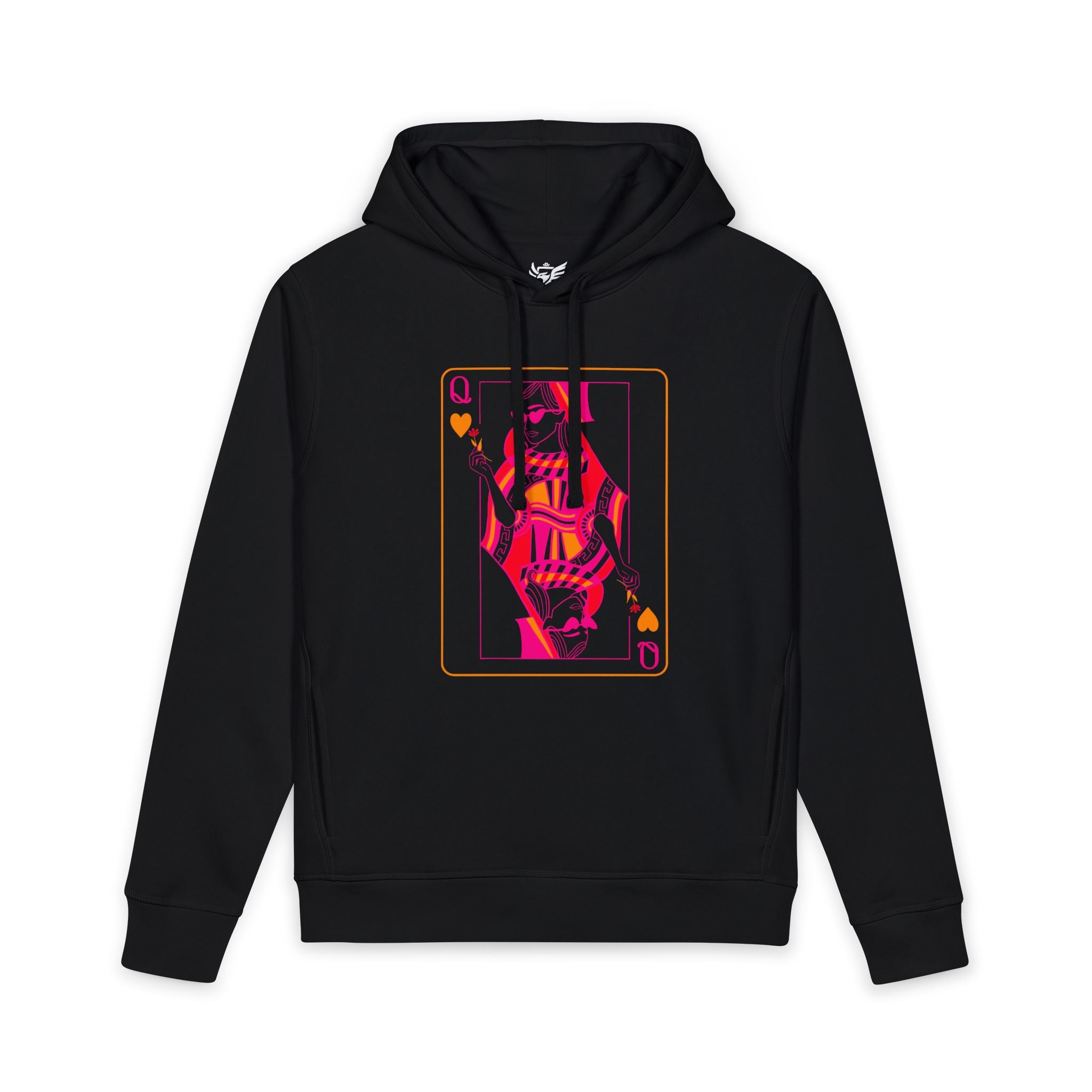 Queen of Hearts Organic Side Pocket Sounder Hoodie
