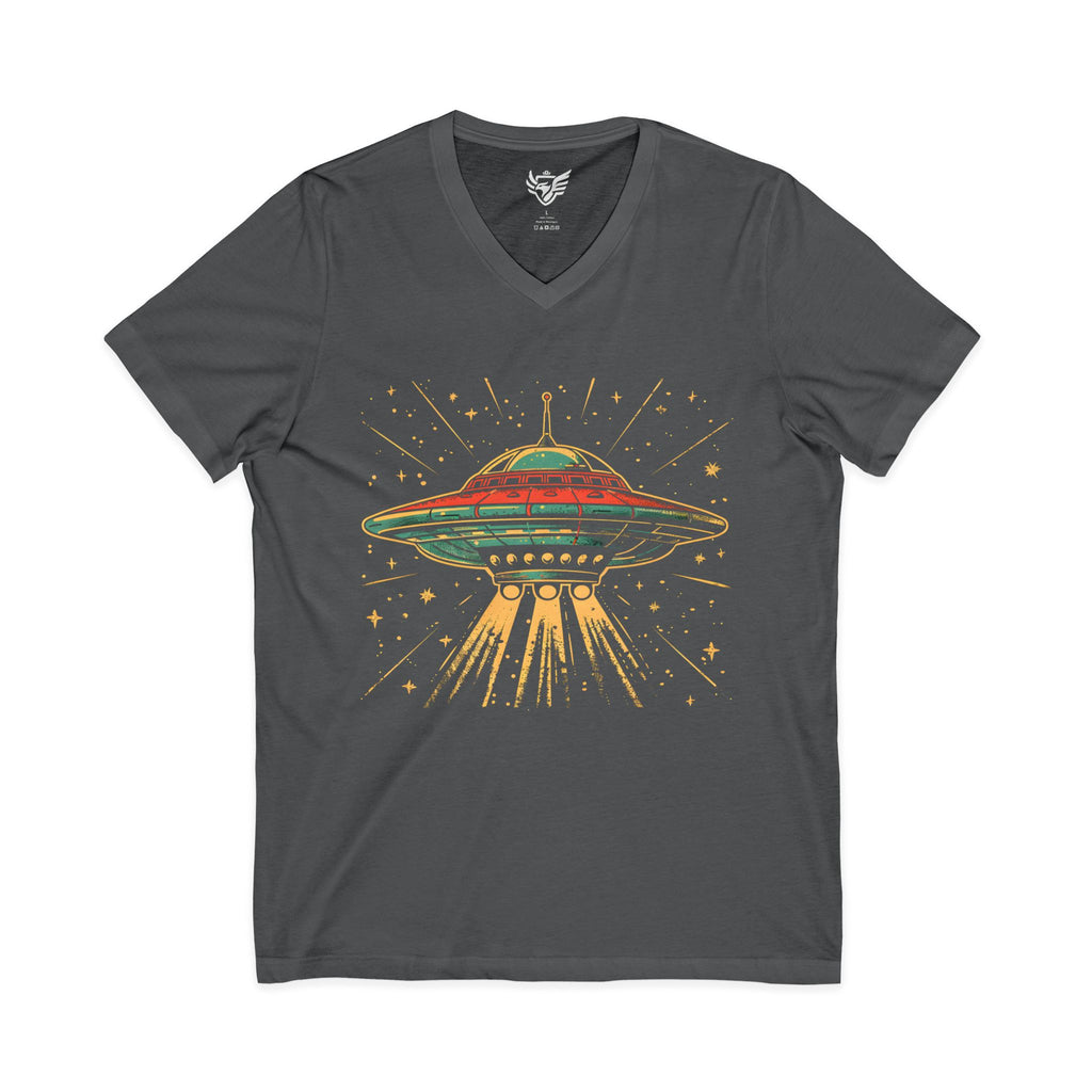 UFO Jersey Short Sleeve V-Neck Tee