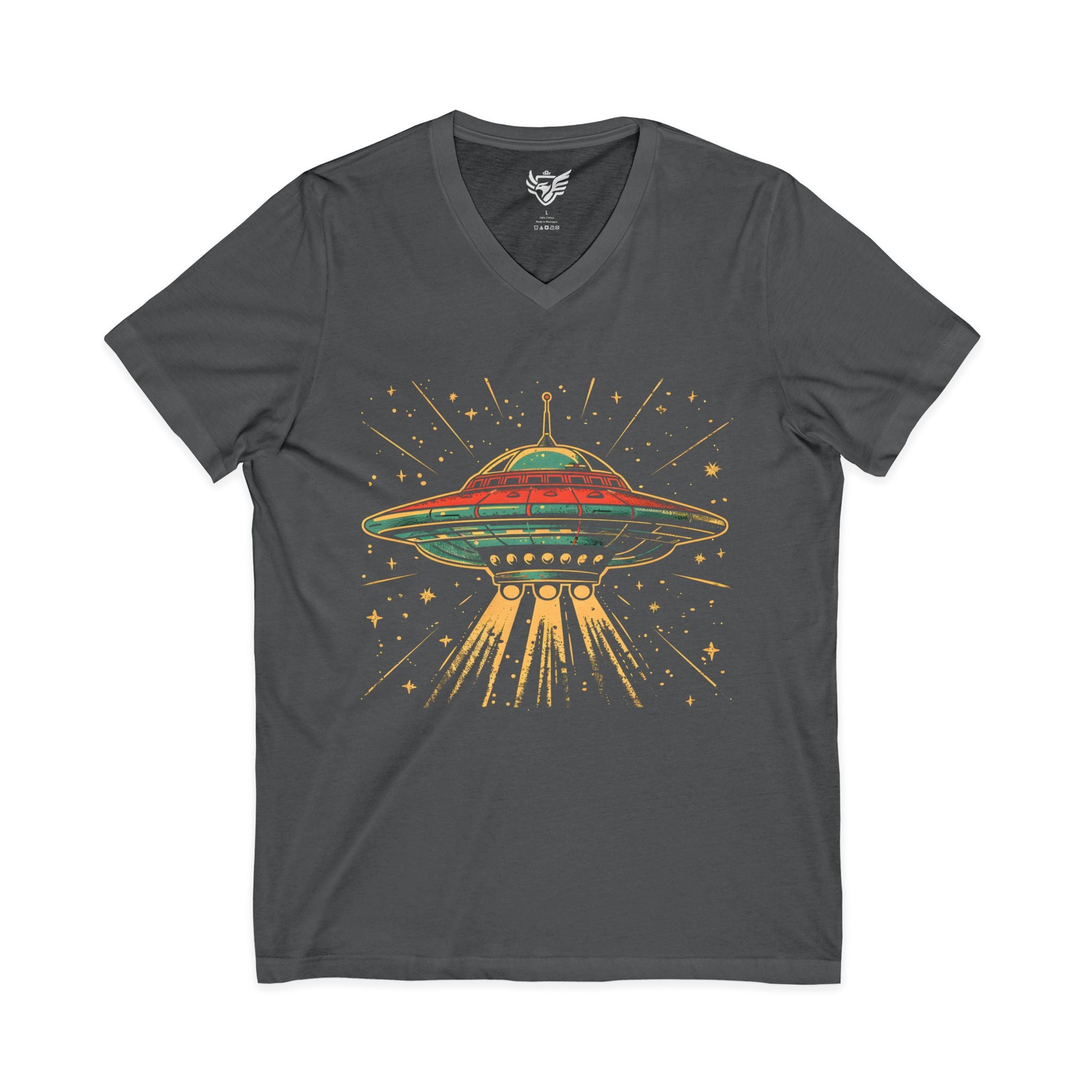 UFO Jersey Short Sleeve V-Neck Tee