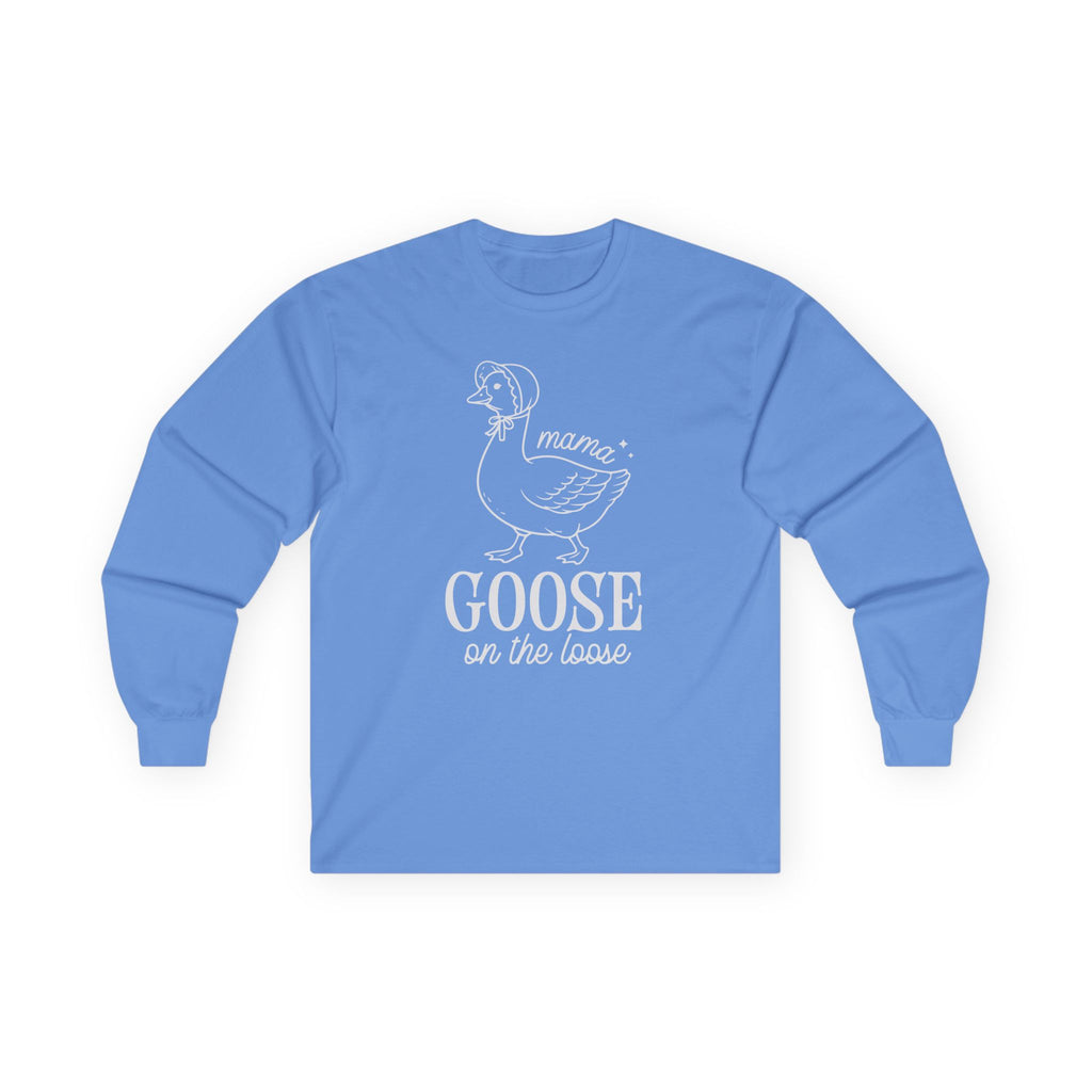Mama Goose on the Loose Cotton Long Sleeve Tee