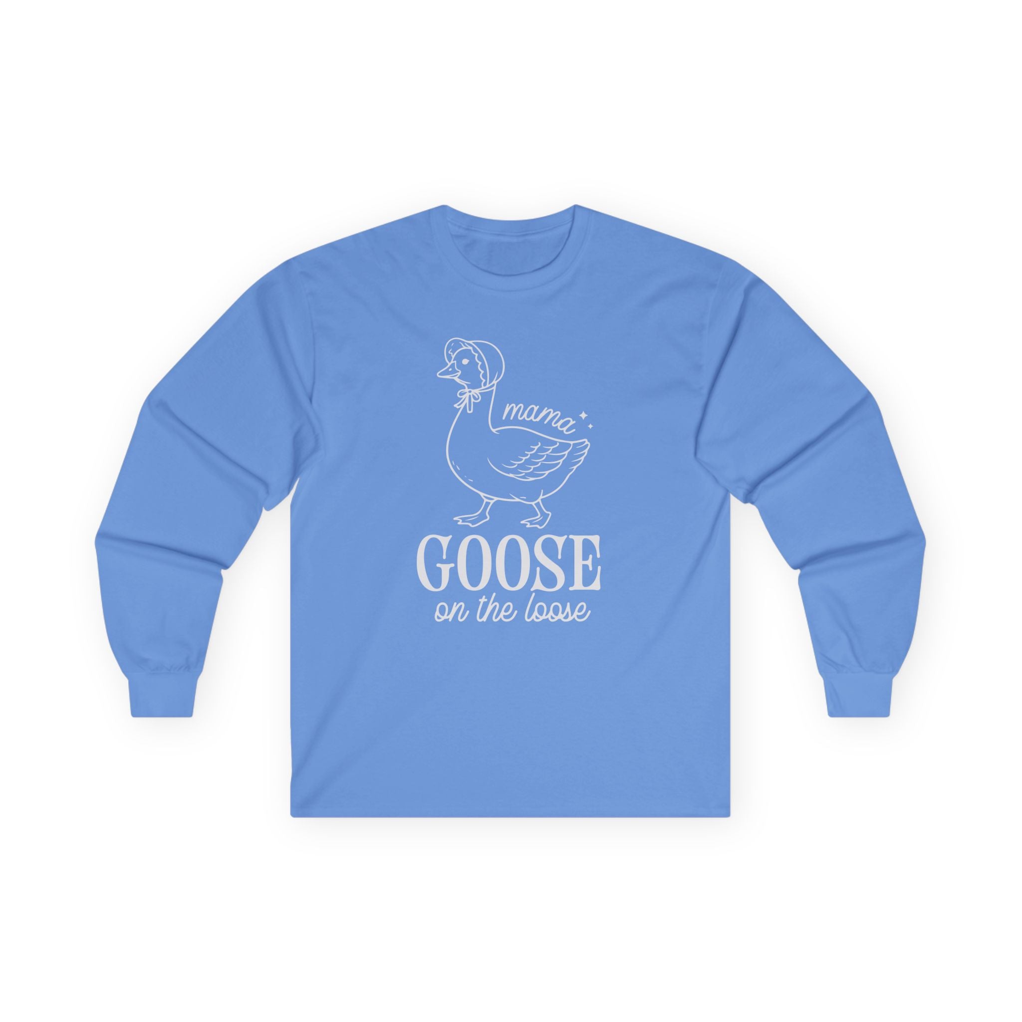 Mama Goose on the Loose Cotton Long Sleeve Tee