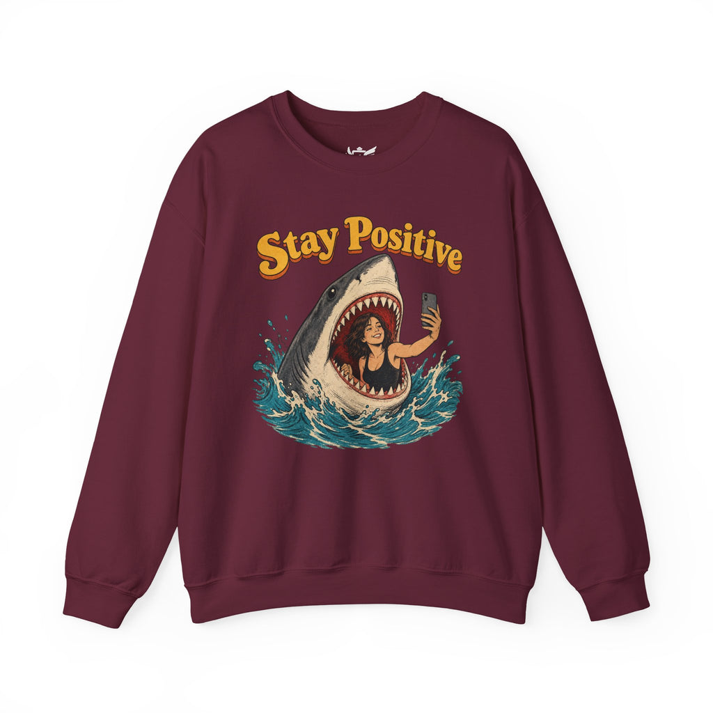 Stay Positive Heavy Blend™ Crewneck Sweatshirt