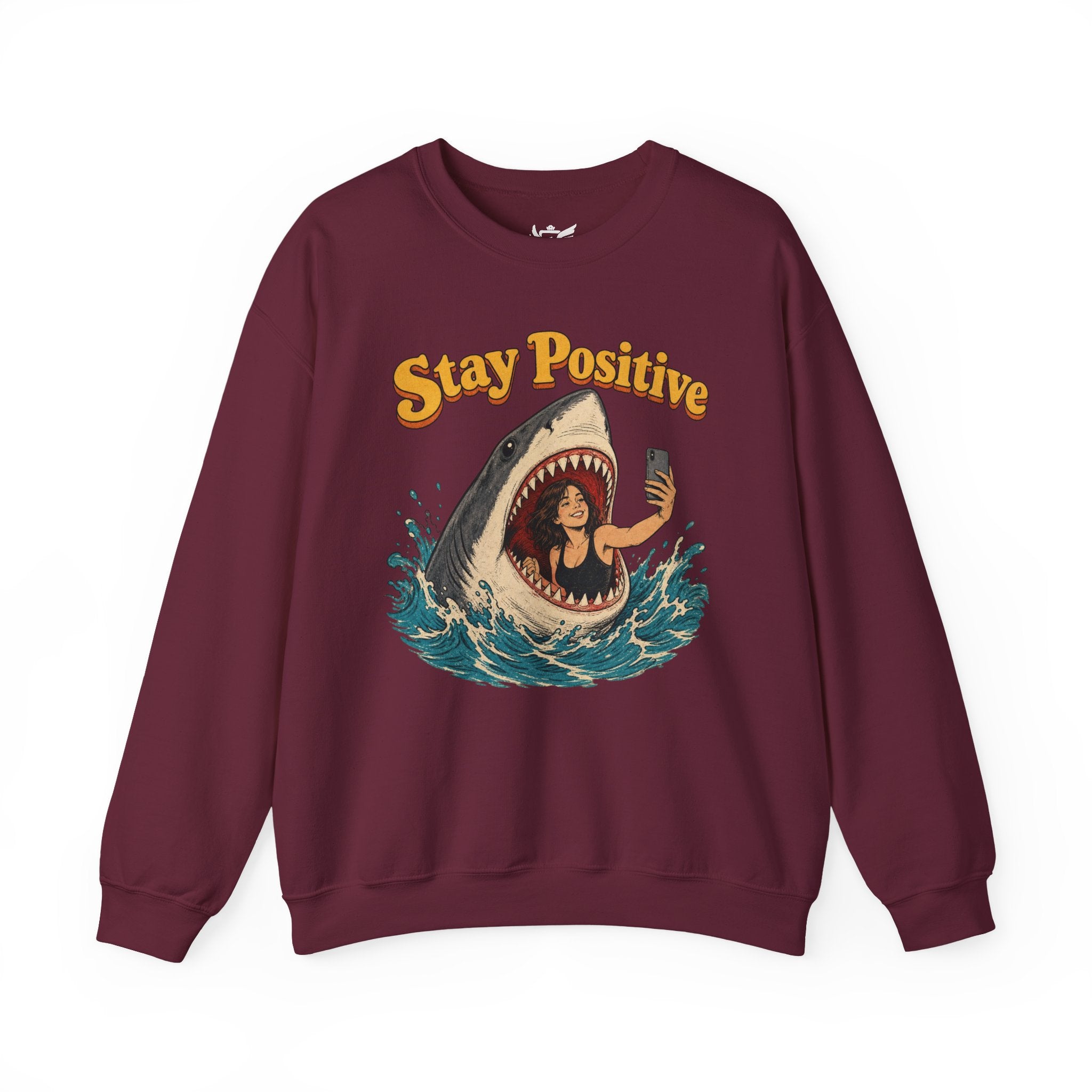 Stay Positive Heavy Blend™ Crewneck Sweatshirt