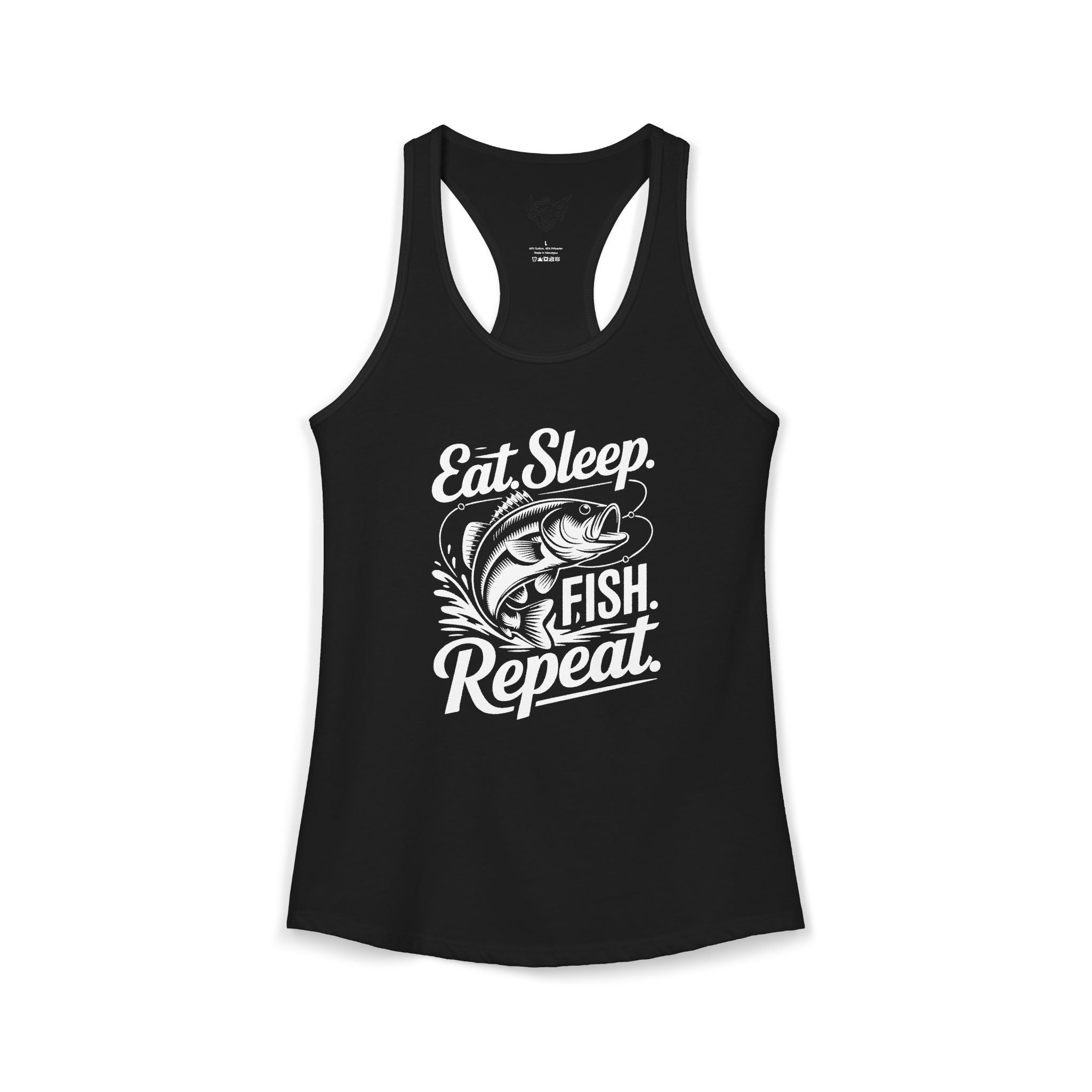 Eat Sleep Fish Repeat Ideal Racerback Tank