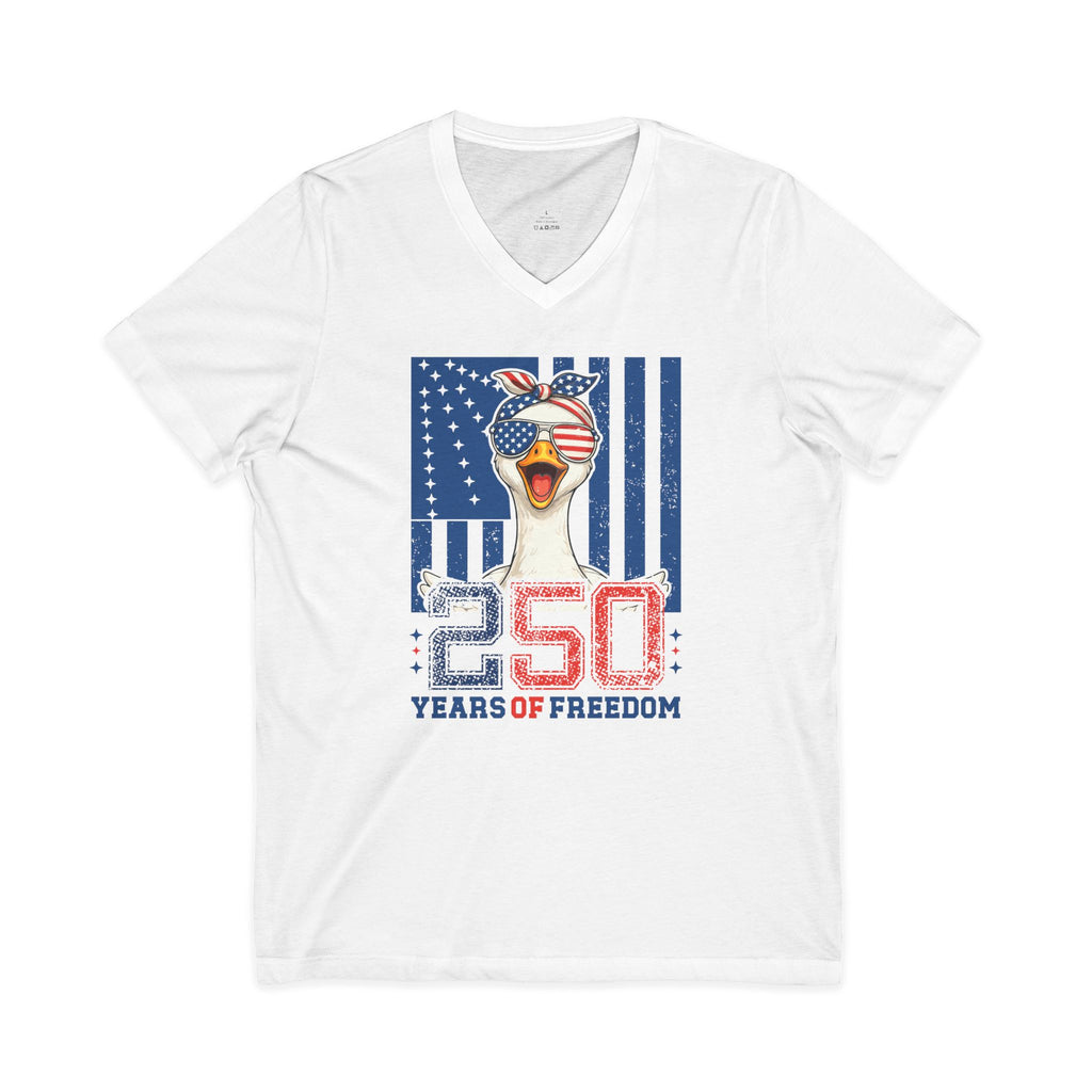 Celebration Goose Jersey Short Sleeve V-Neck Tee