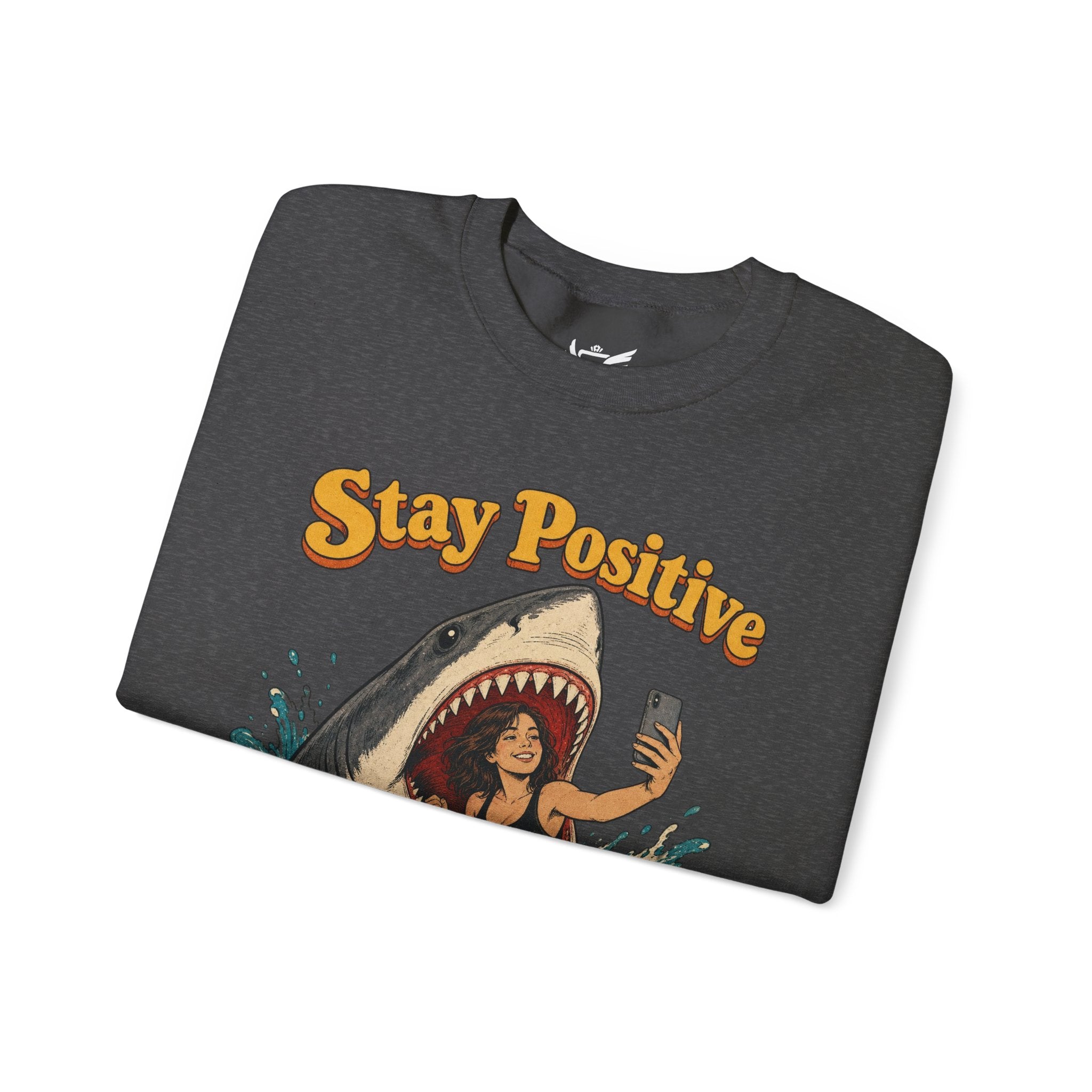 Stay Positive Heavy Blend™ Crewneck Sweatshirt