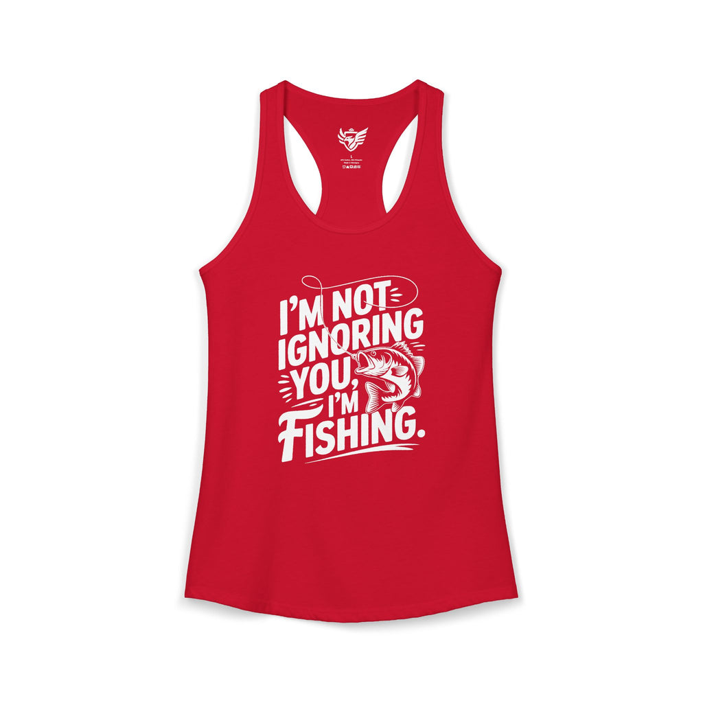 I'm Not Ignoring You Ideal Racerback Tank