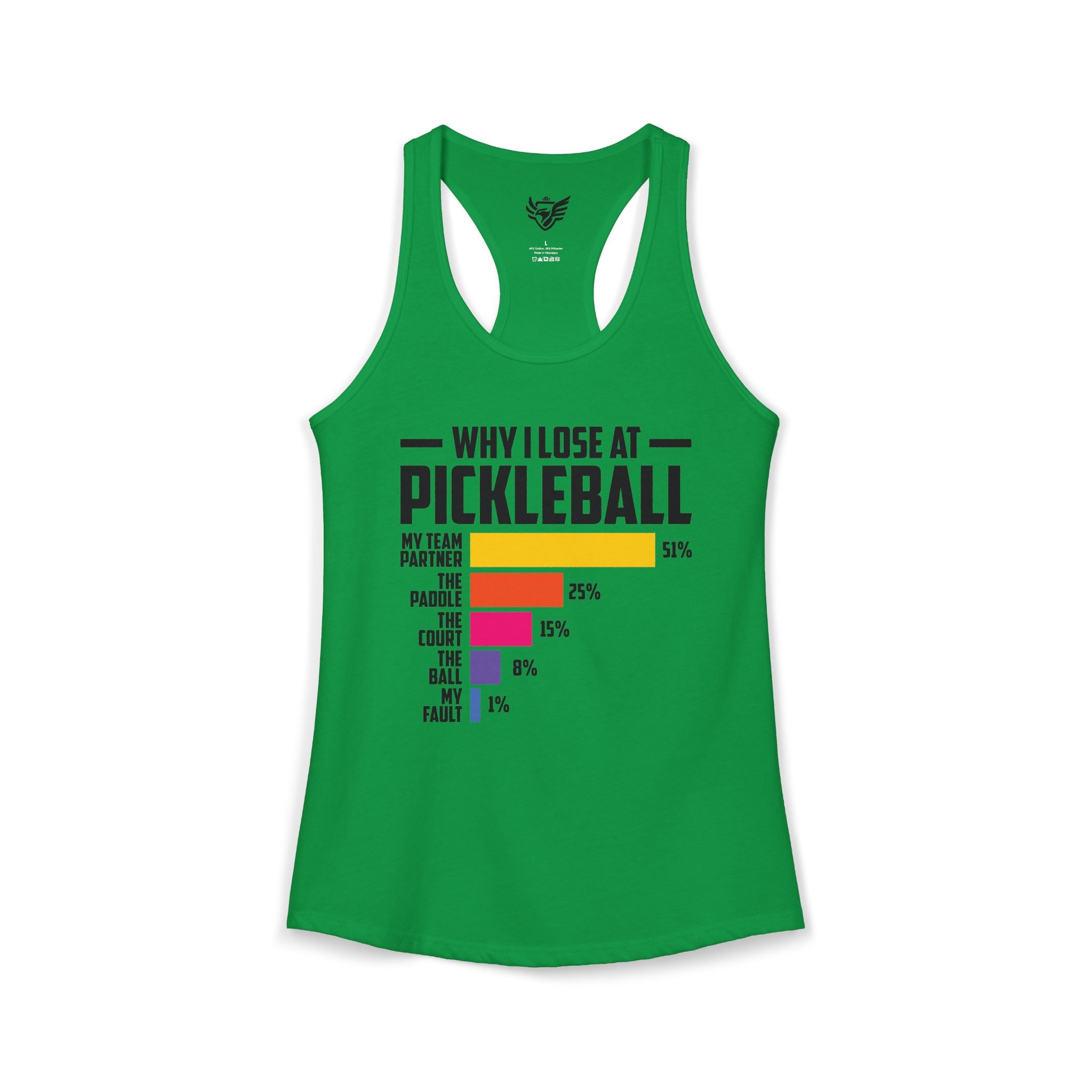Why I Lose At Pickleball Ideal Racerback Tank