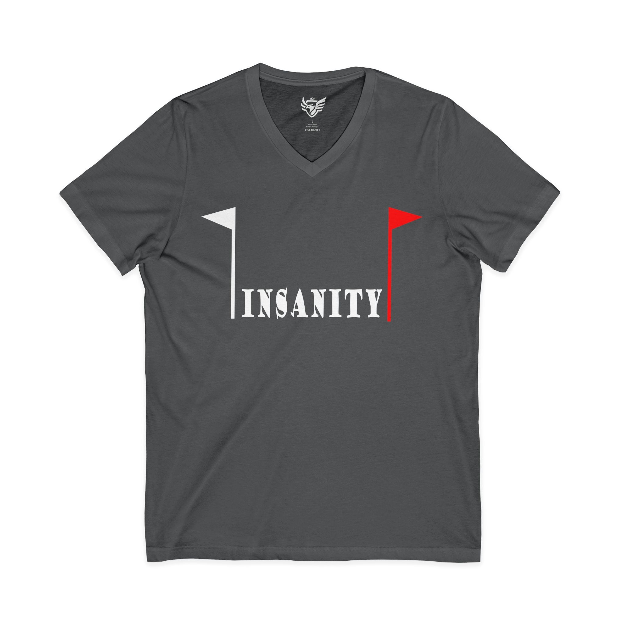 Insanity Jersey Short Sleeve V-Neck Tee