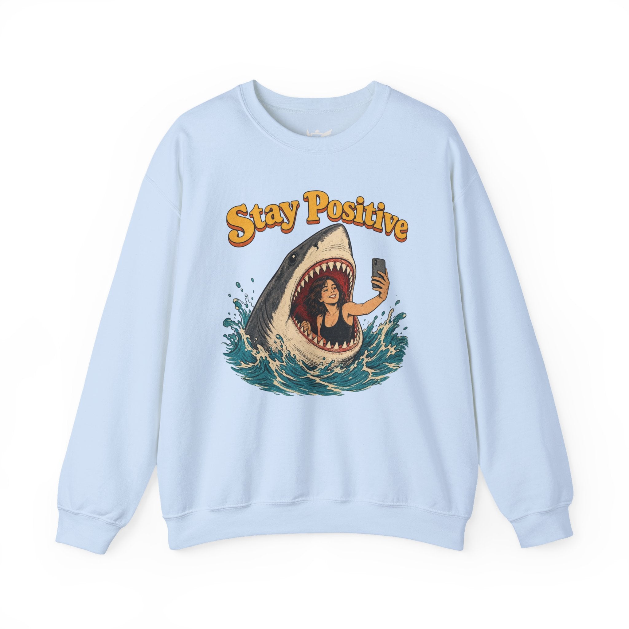 Stay Positive Heavy Blend™ Crewneck Sweatshirt