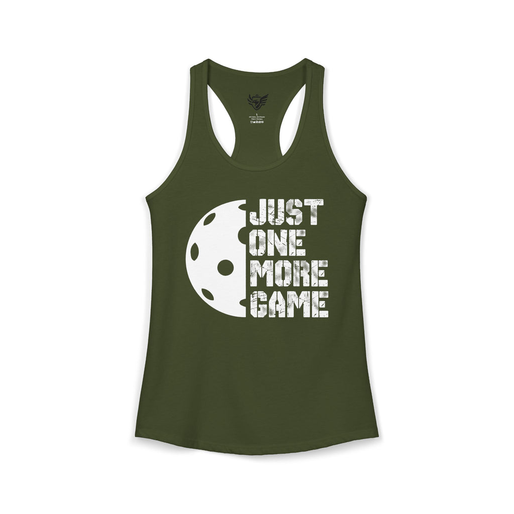Just One More Game Ideal Racerback Tank