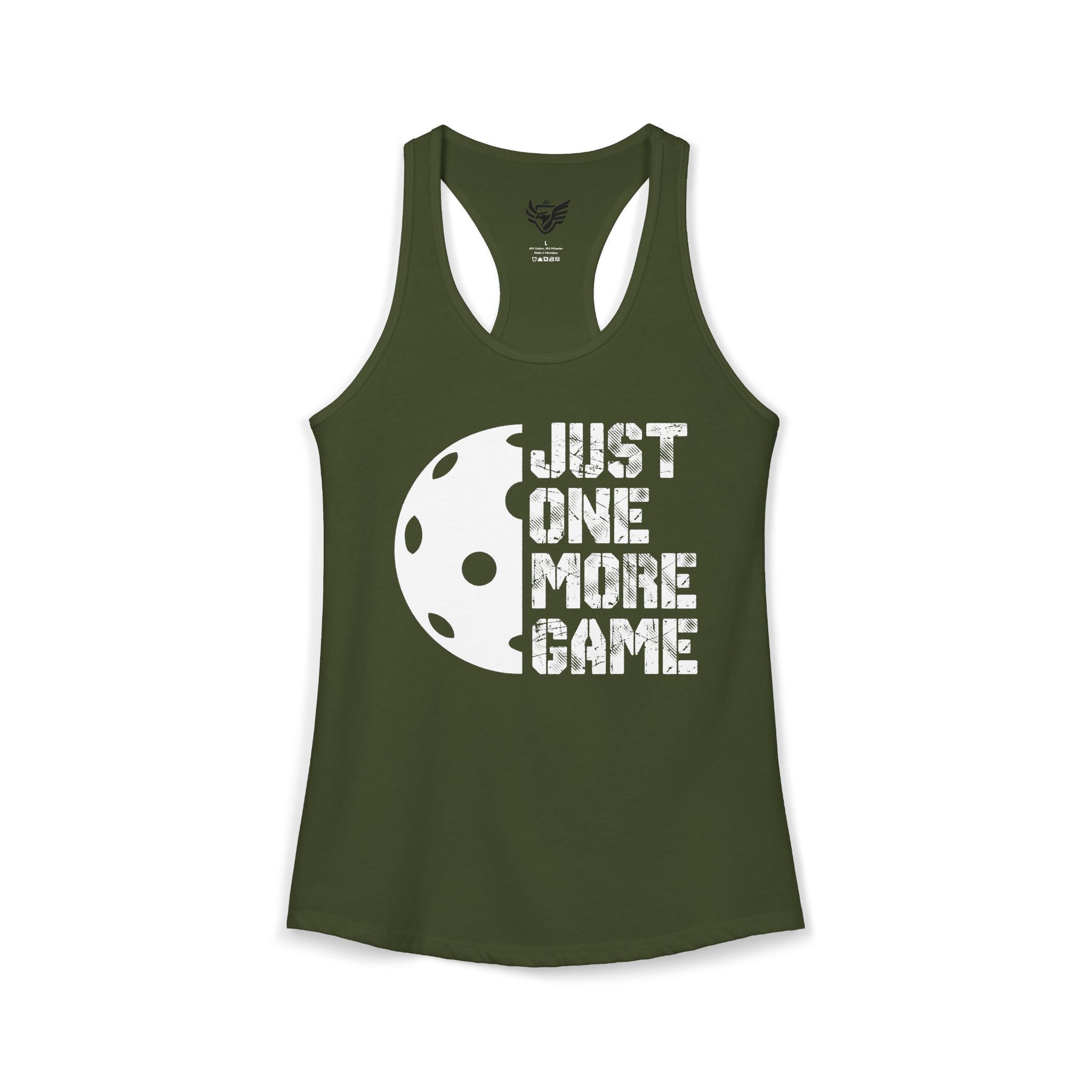 Just One More Game Ideal Racerback Tank