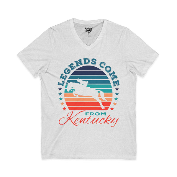 Unisex Legends 5 Star Jersey Short Sleeve V-Neck Tee