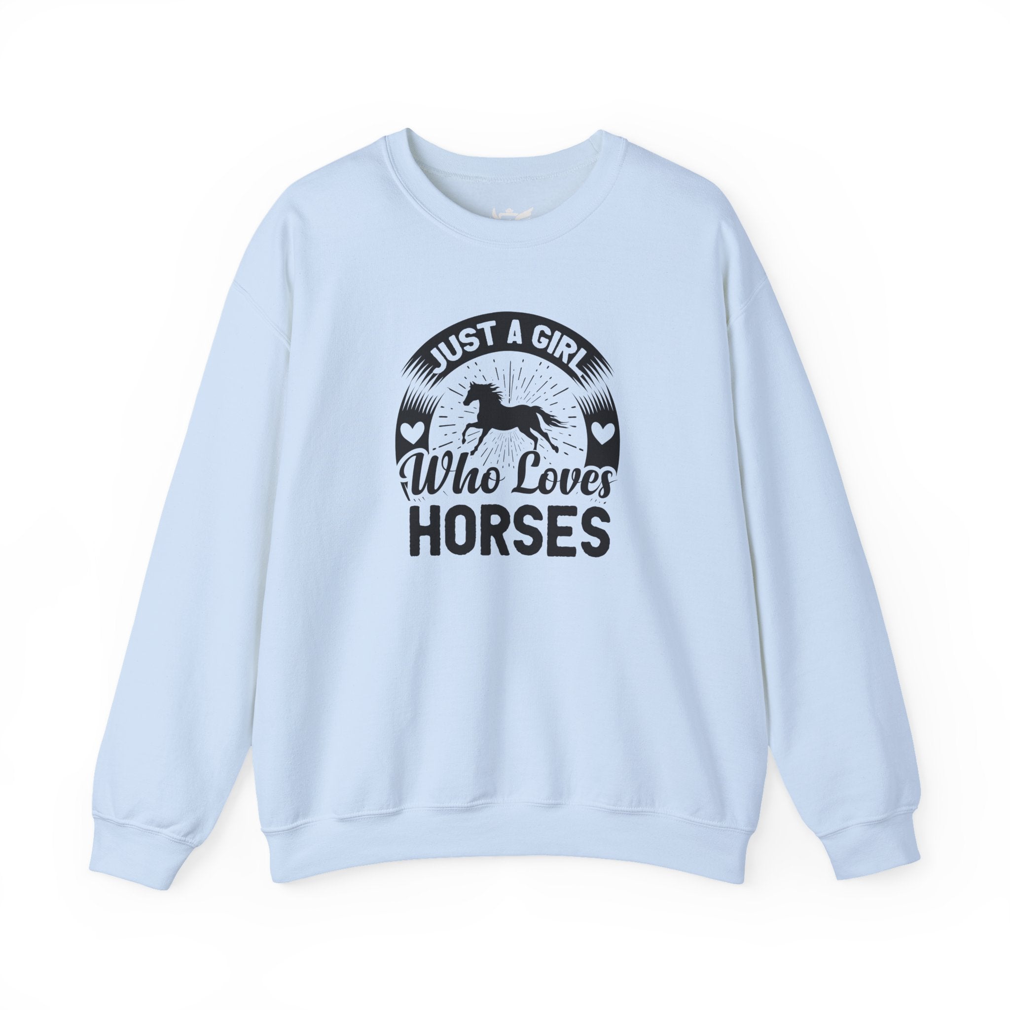 Just a Girl Who Loves Horses Heavy Blend™ Crewneck Sweatshirt