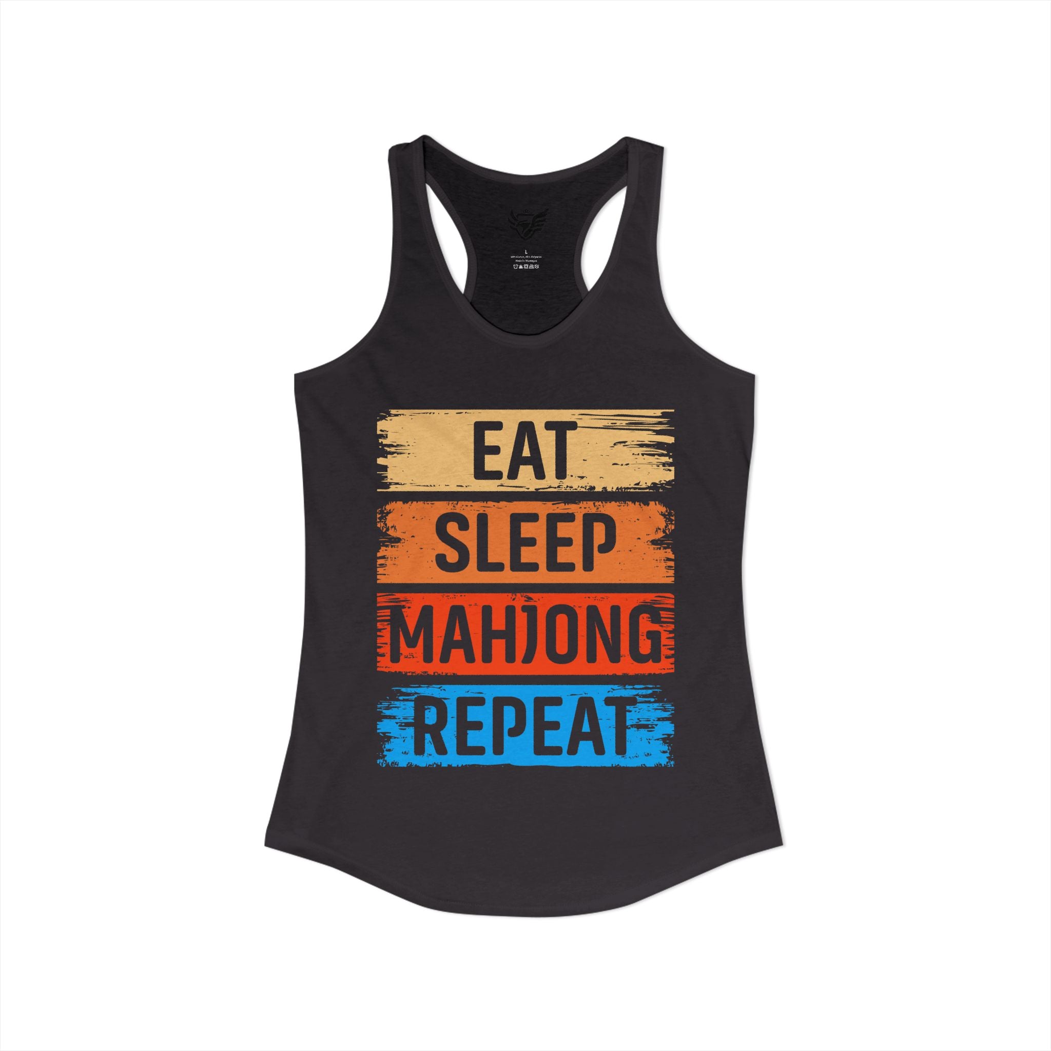 Eat Sleep Mahjong Repeat Ideal Racerback Tank