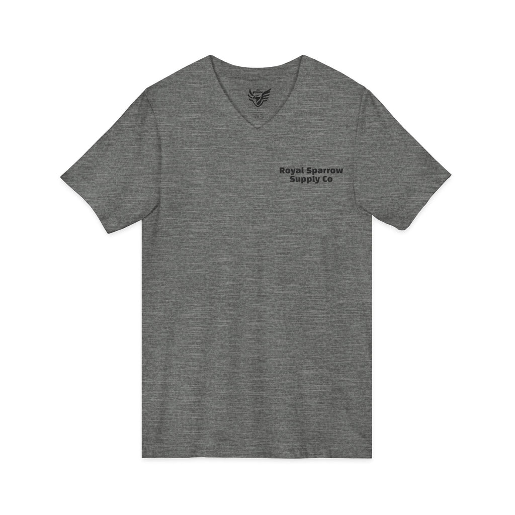 Royal Sparrow Jersey Short Sleeve V-Neck Tee