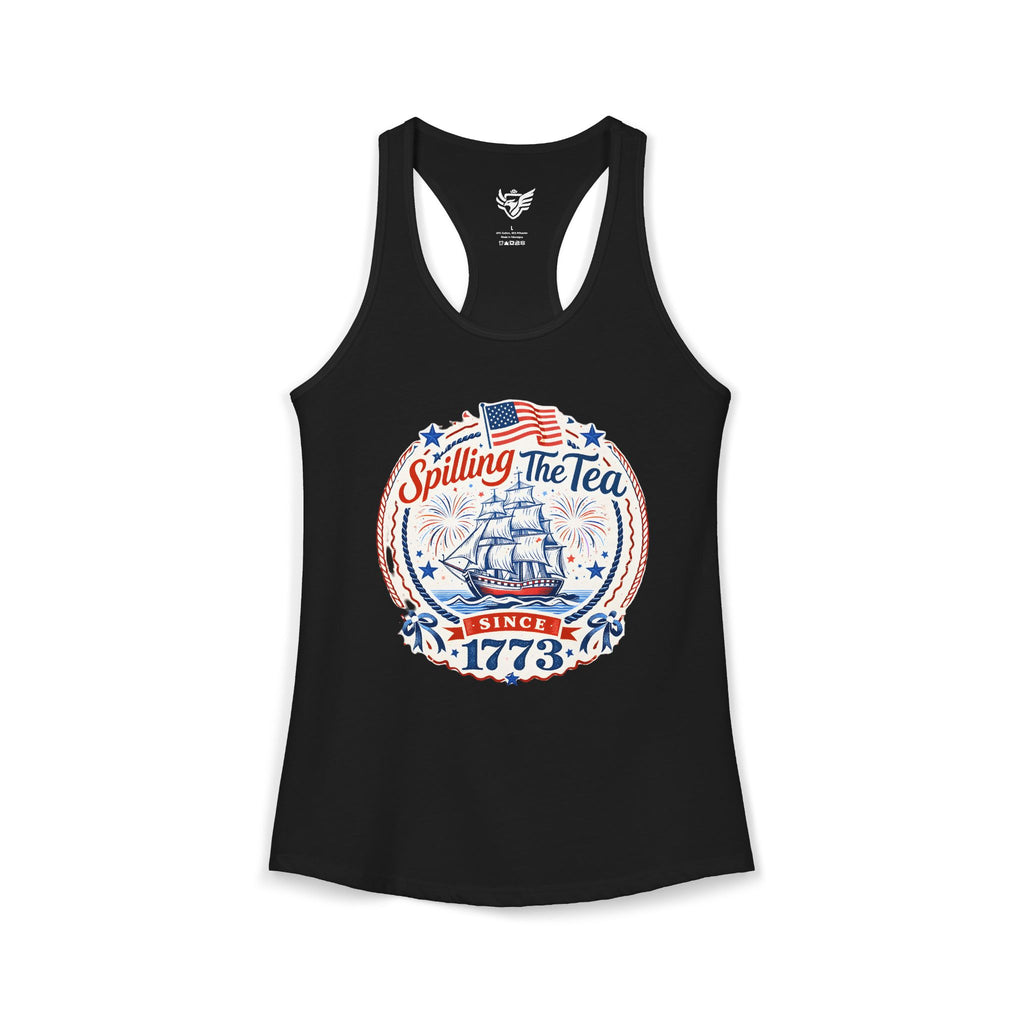 Spilling The Tea Ideal Racerback Tank