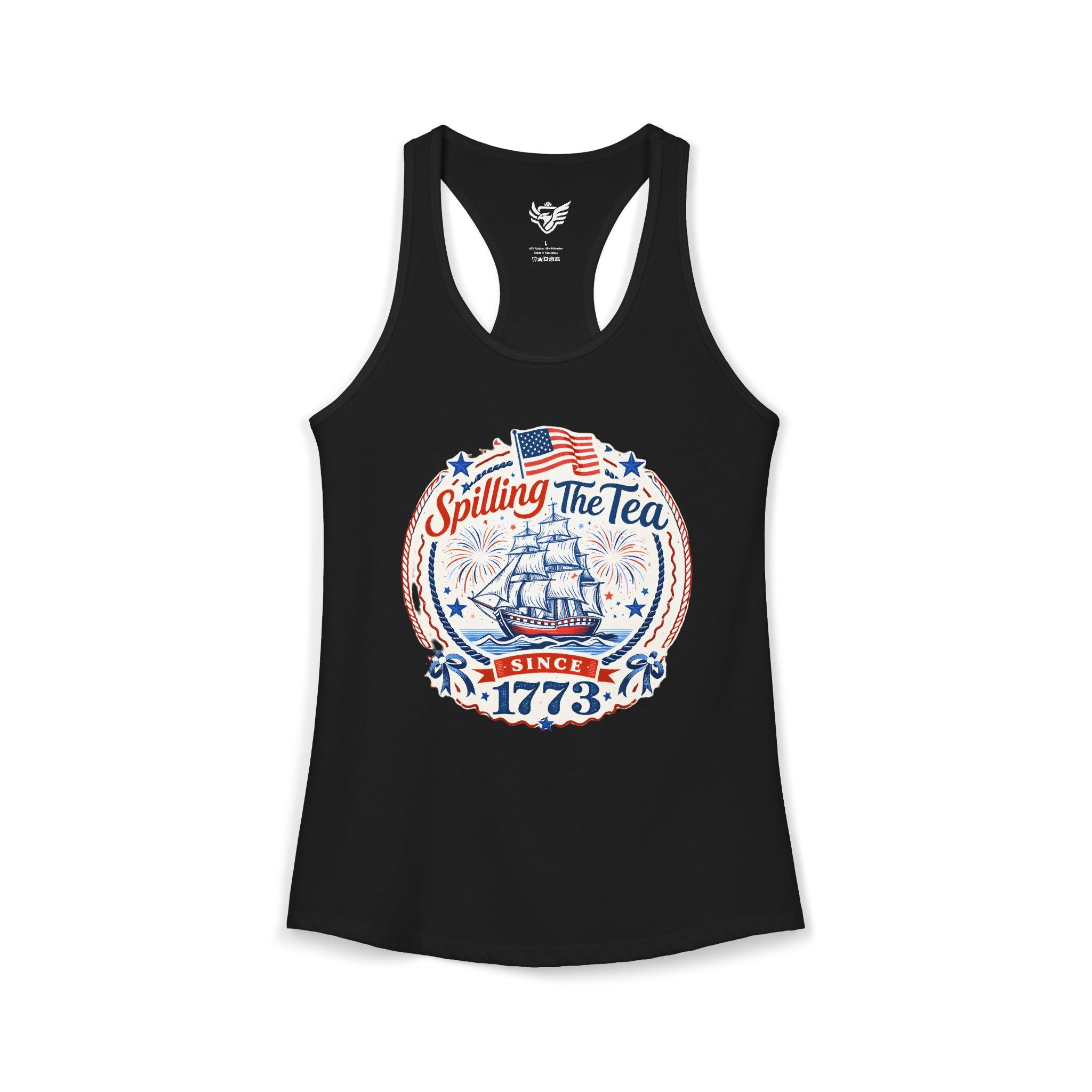 Spilling The Tea Ideal Racerback Tank
