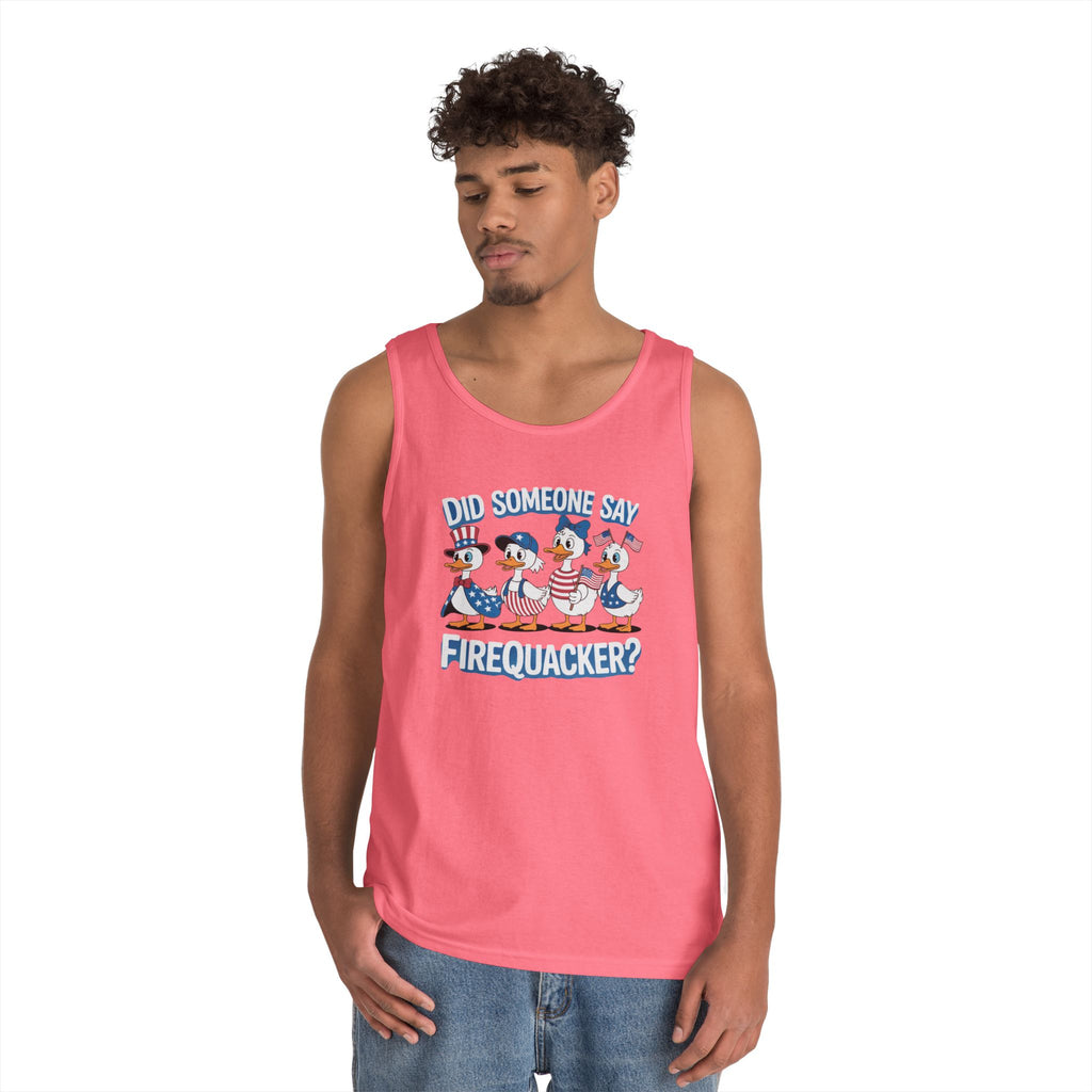 Firequackers Heavy Cotton Tank Top