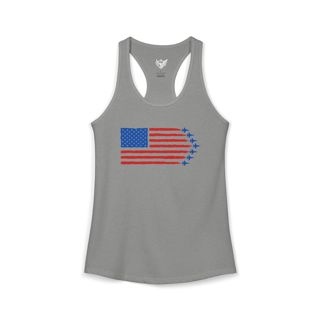 USA Jet Flag Ideal Racerback Tank