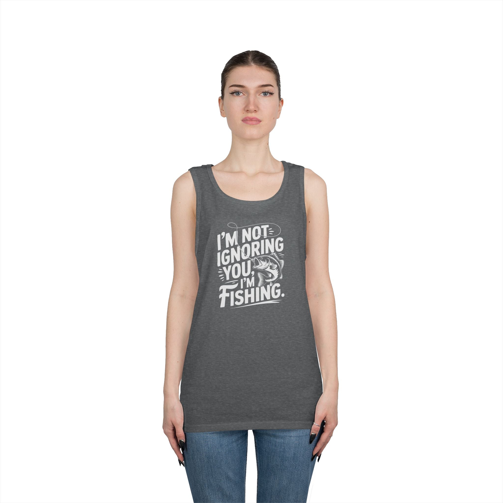 I'm Not Ignoring You Heavy Cotton Tank Top