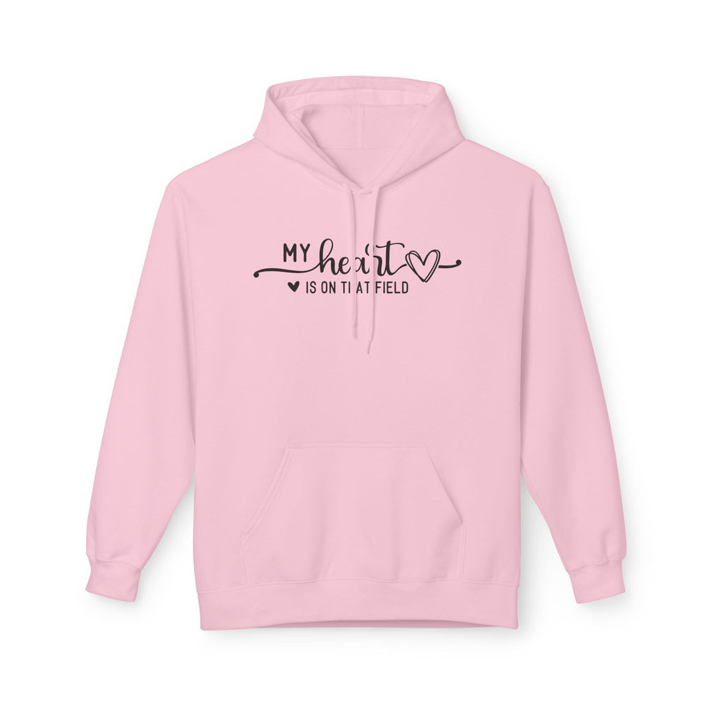 My Heart is on that Field Midweight Softstyle Fleece Hoodie