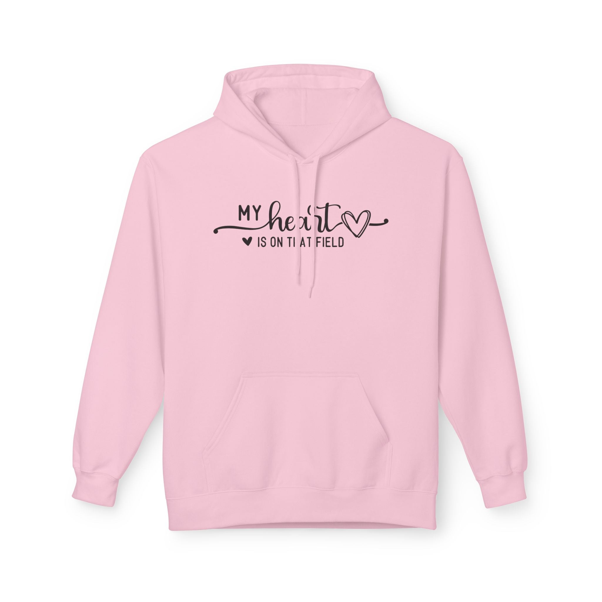 My Heart is on that Field Midweight Softstyle Fleece Hoodie