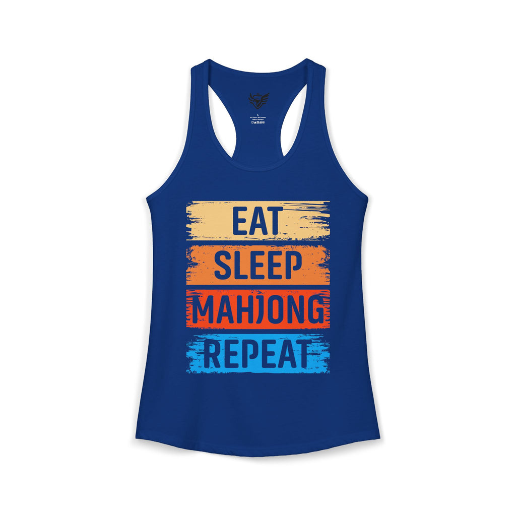 Eat Sleep Mahjong Repeat Ideal Racerback Tank