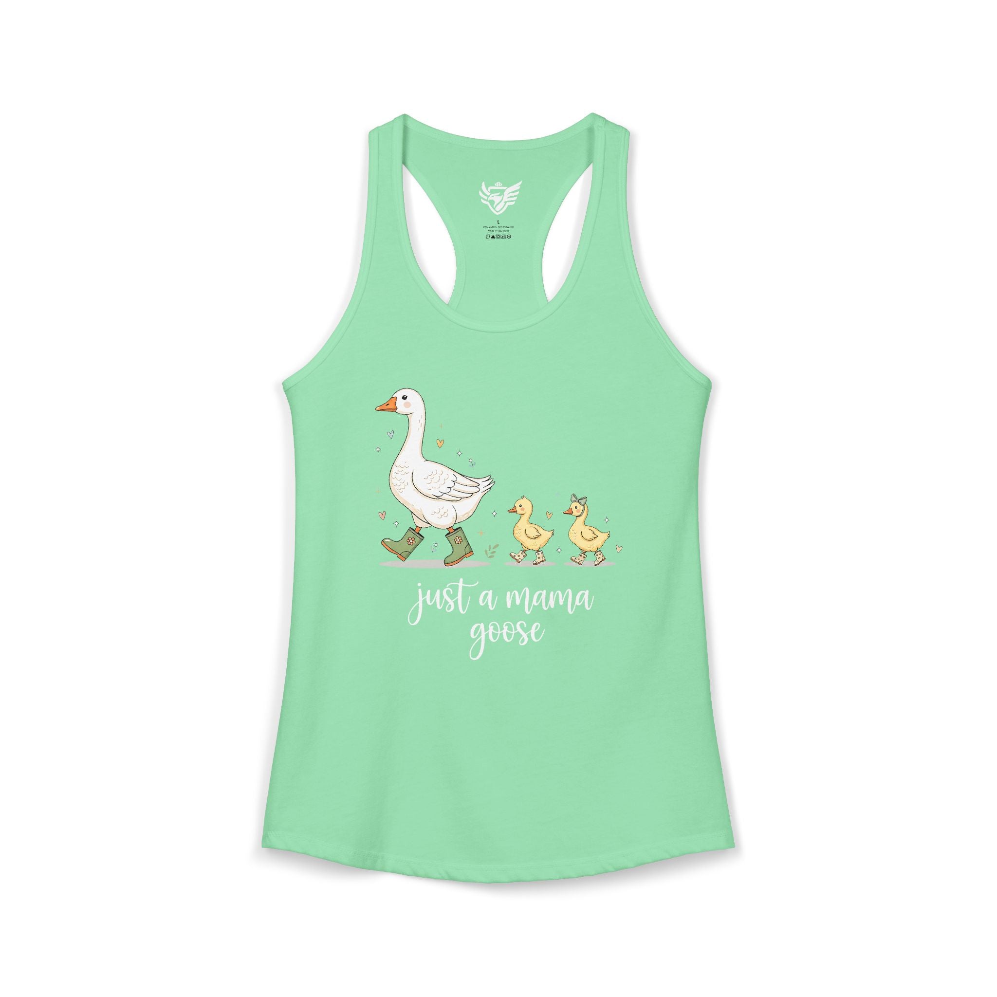 Just A Momma Goose Ideal Racerback Tank