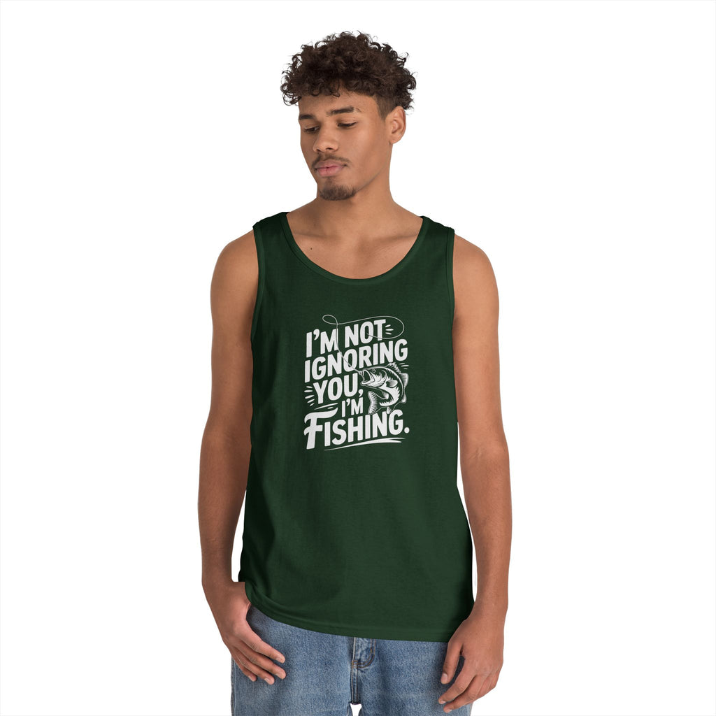 I'm Not Ignoring You Heavy Cotton Tank Top