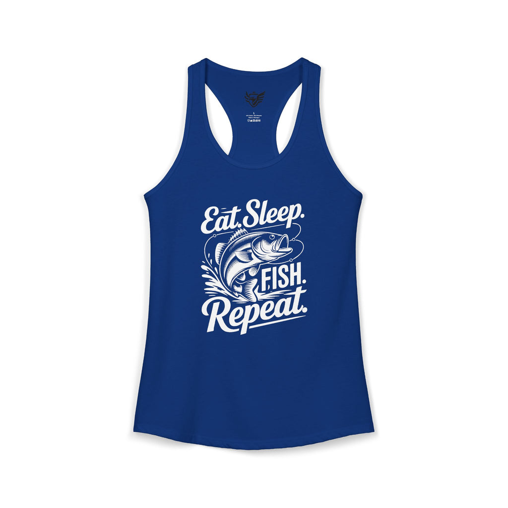 Eat Sleep Fish Repeat Ideal Racerback Tank