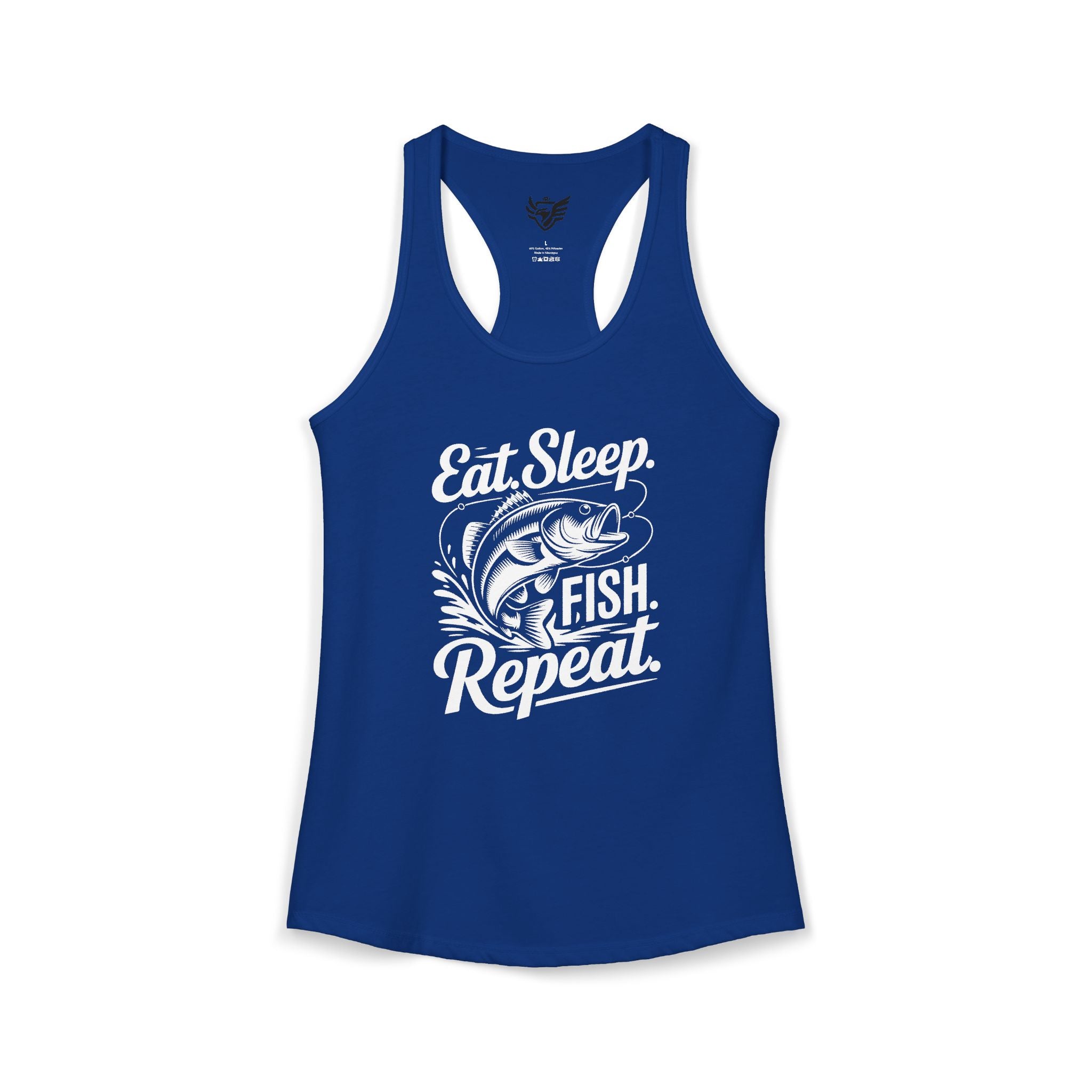 Eat Sleep Fish Repeat Ideal Racerback Tank
