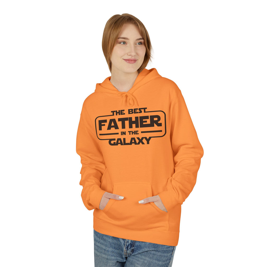 The Best Father in the Galaxy Midweight Softstyle Fleece Hoodie