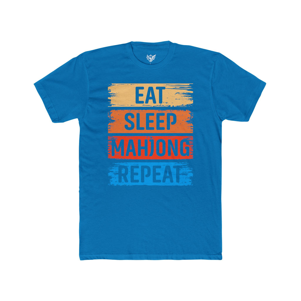 Eat Sleep Mahjong Repeat Cotton Crew Tee